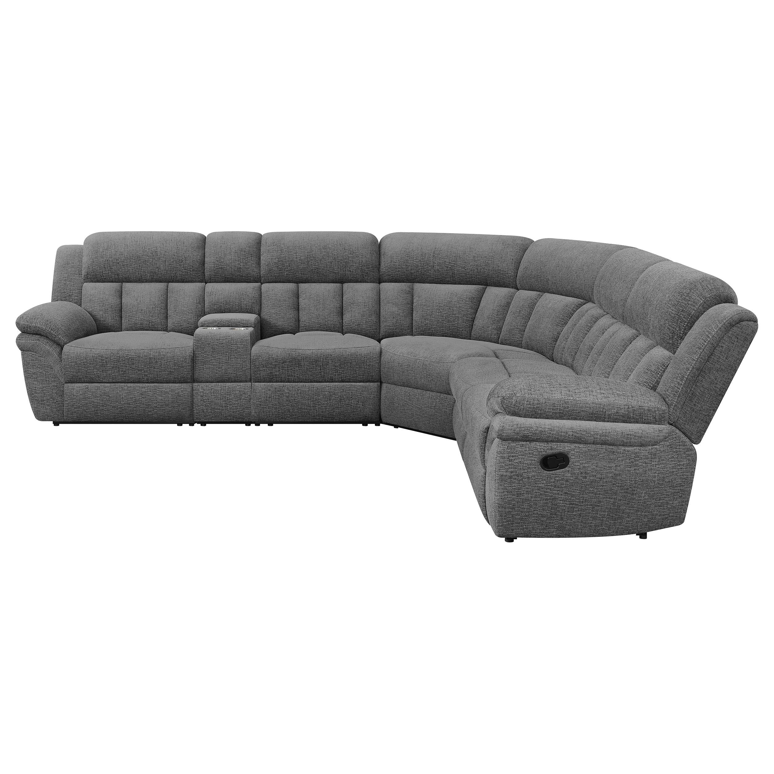 Coaster Furniture Bahrain 609540 6 pc Modular Reclining Sectional Sofa - Charcoal - Image 3