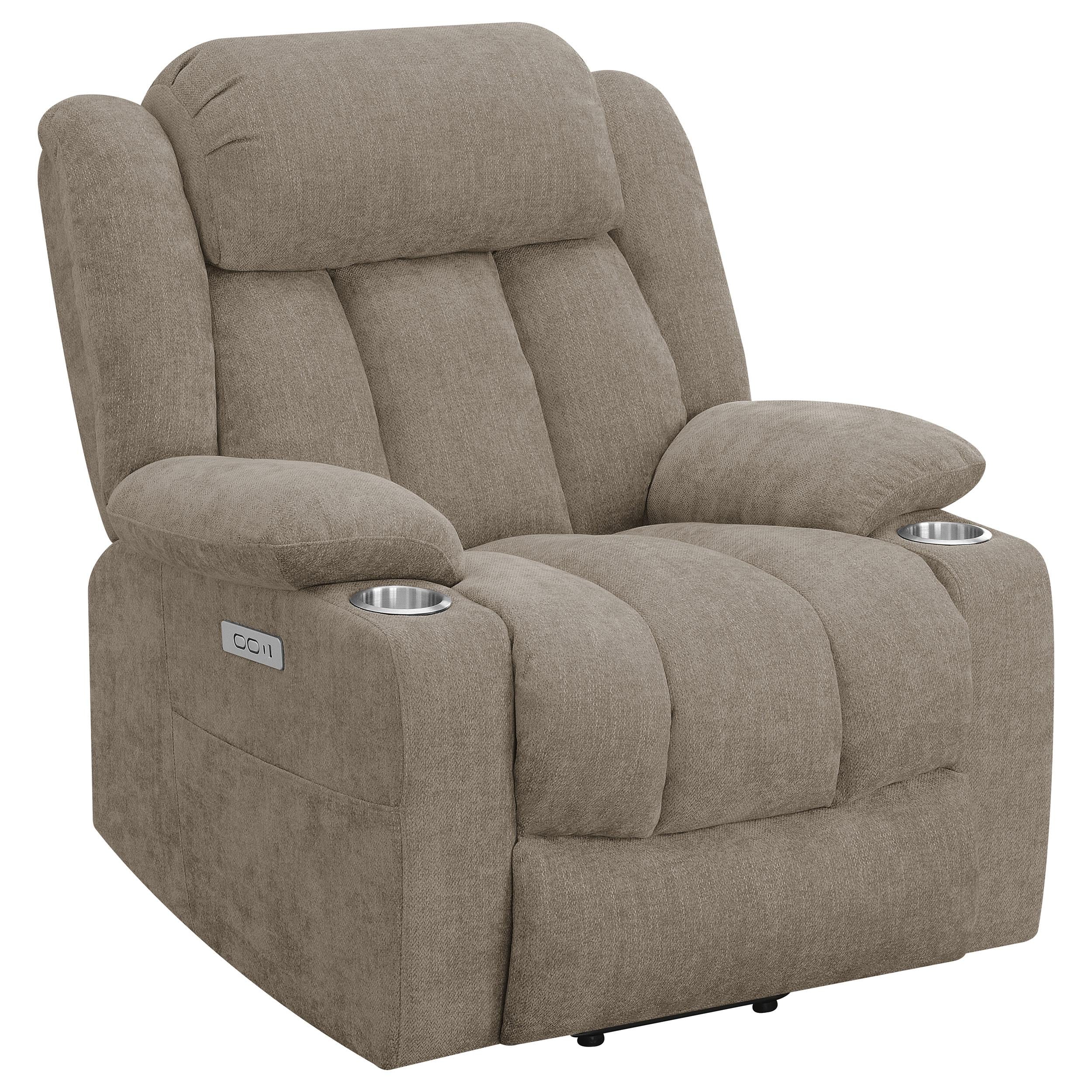 Coaster Furniture Houston 602274P Upholstered Power Lift Recliner Chair - Camel - Image 1