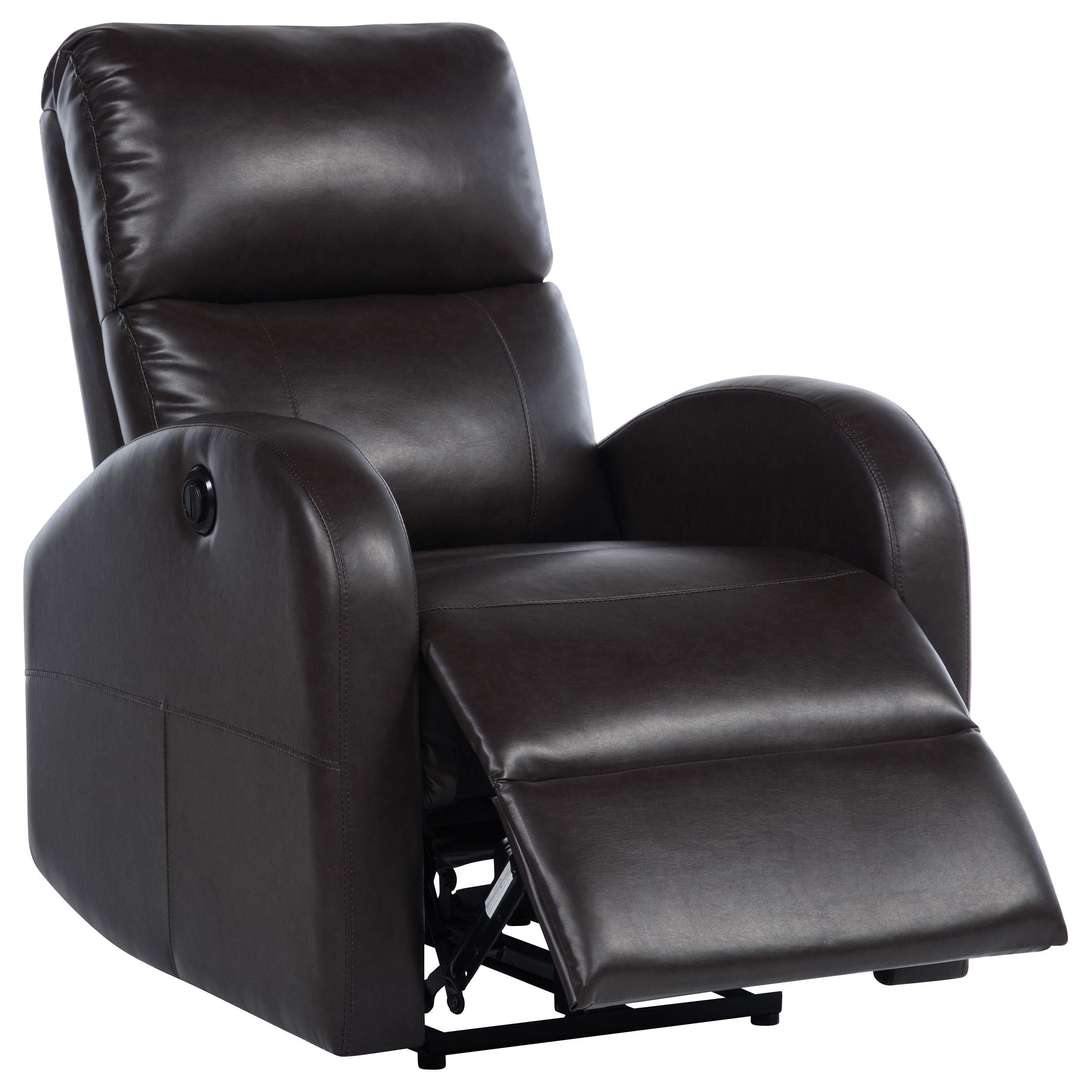 Coaster Furniture Grant 601500P Upholstered Power Recliner Chair - Brown - Image 2