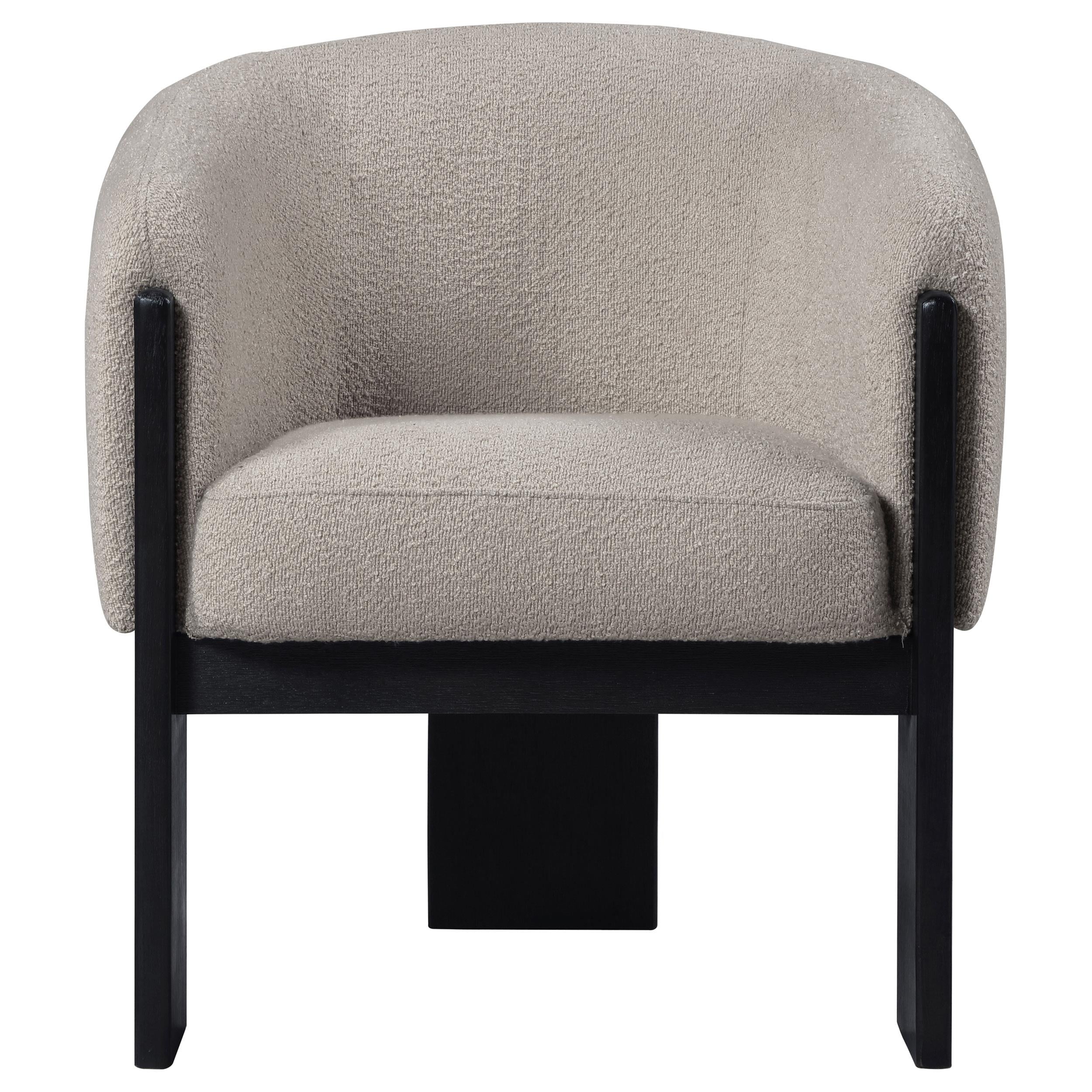 Coaster Furniture Valdez 903165 Boucle Upholstered Barrel Back Accent Chair - Beige - Image 2