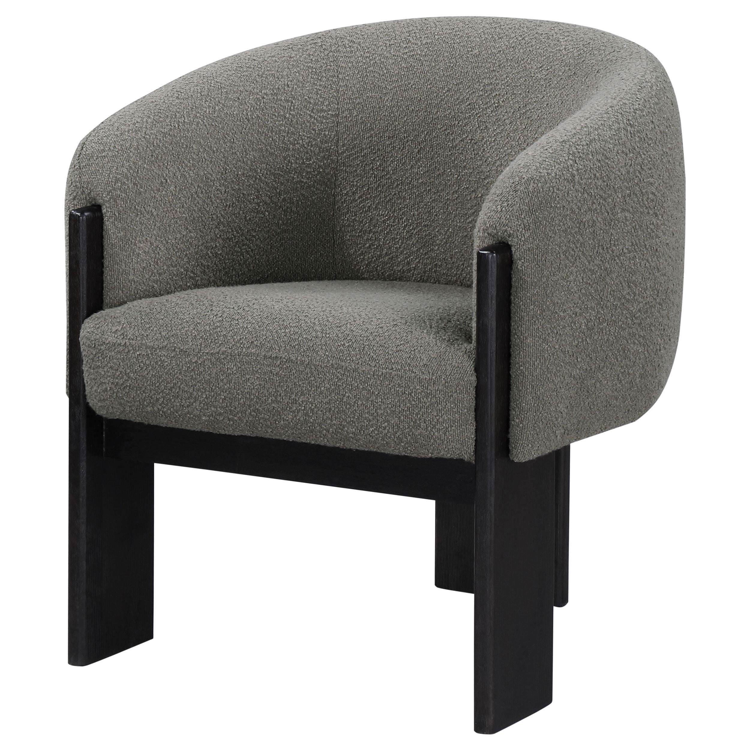 Coaster Furniture Valdez 903166 Boucle Upholstered Barrel Back Accent Chair - Brown - Image 3