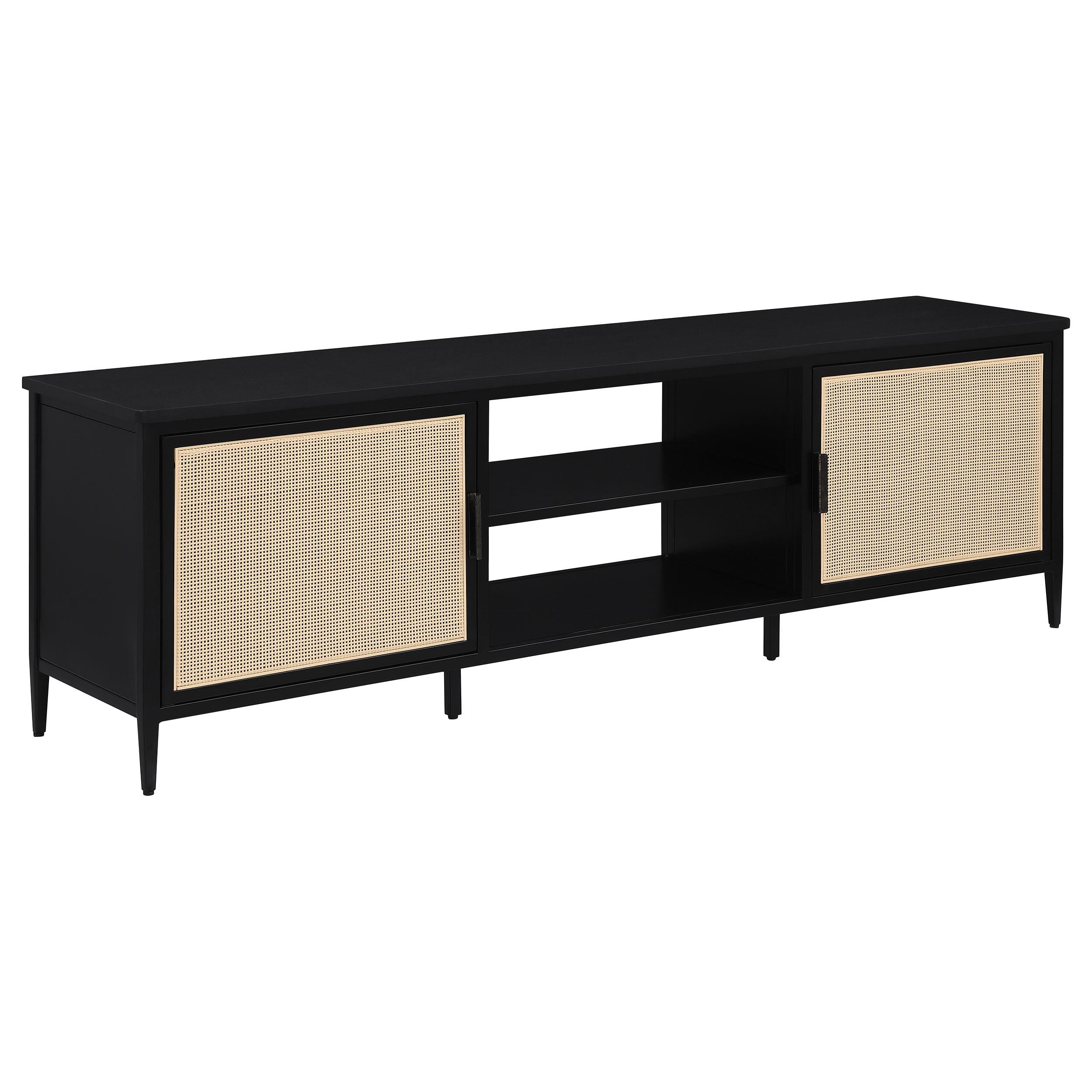 Coaster Furniture Amherst 710034 2-door 70-inch Metal TV Stand Media Console – Black