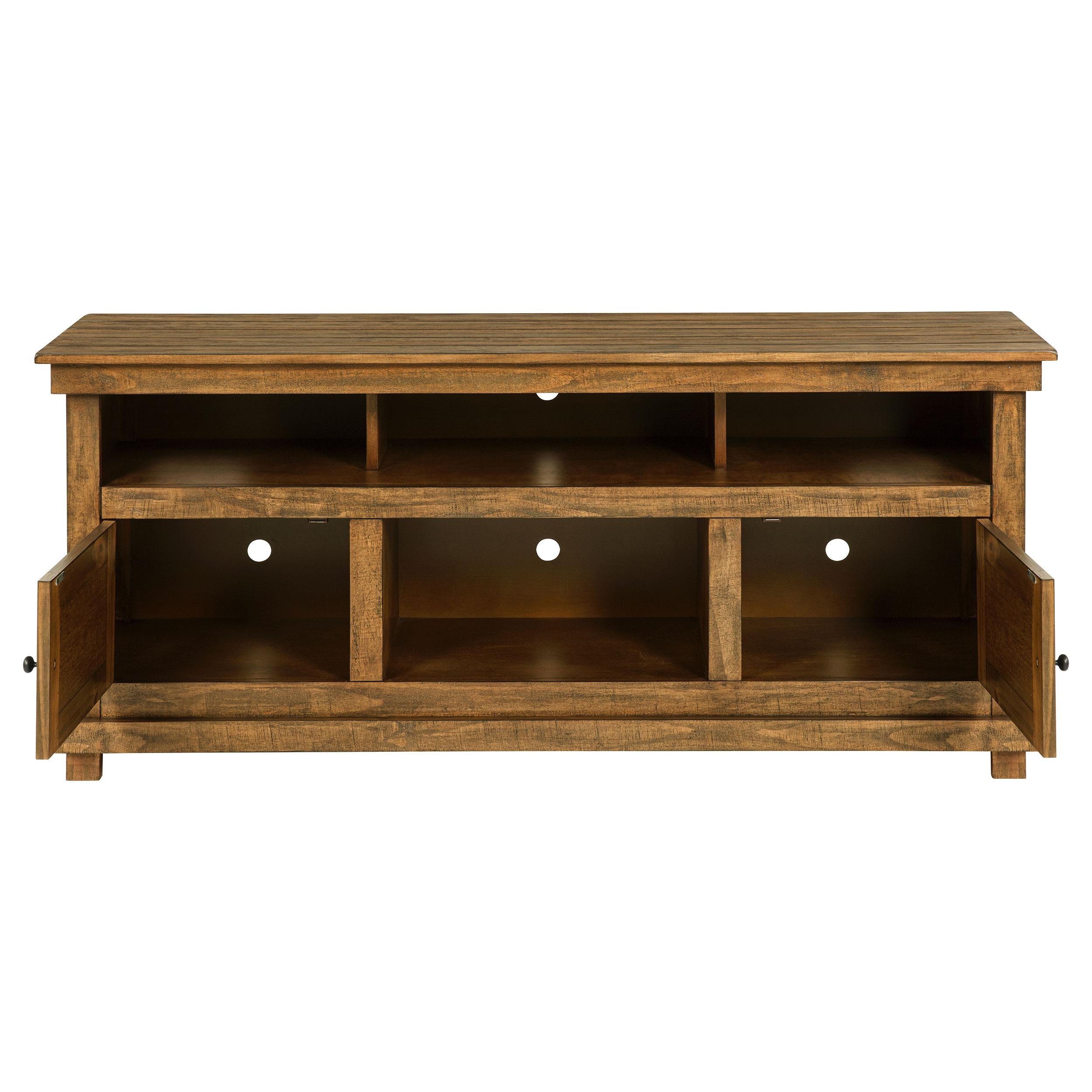 Coaster Furniture Payne 710042 60-inch TV Stand Media Console - Distressed Brown - Image 3