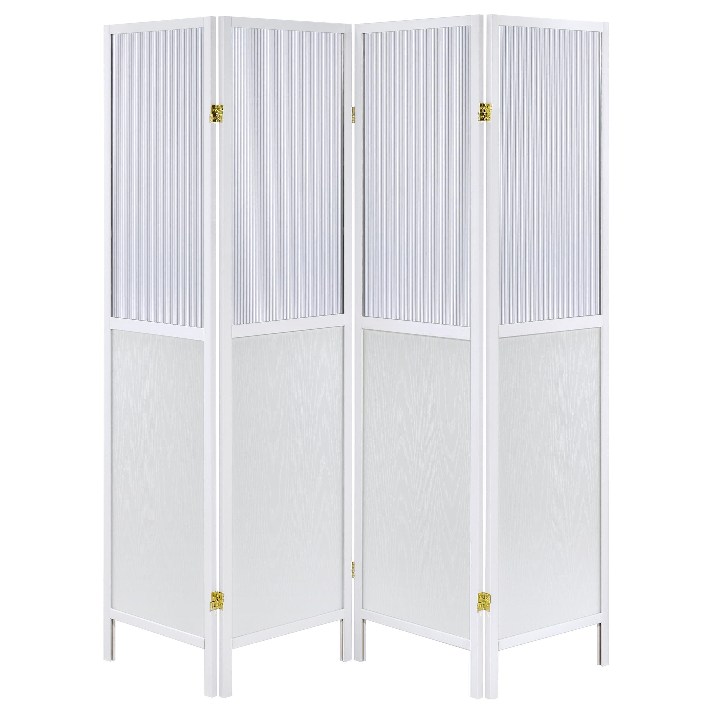 Coaster Furniture Mattison 960122 4-Panel Room Divider Folding Shoji Screen - White - Image 2