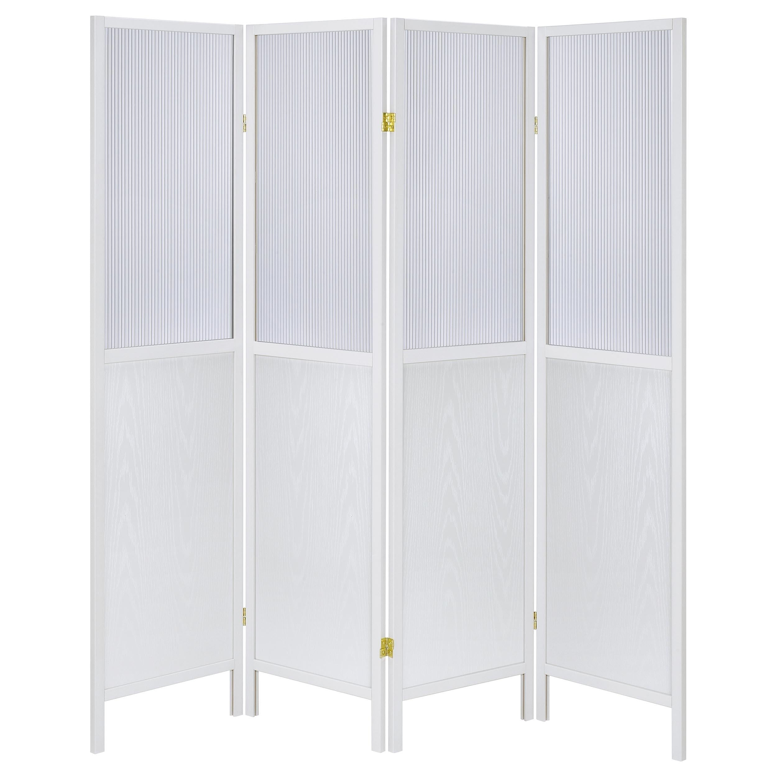 Coaster Furniture Mattison 960122 4-Panel Room Divider Folding Shoji Screen - White - Image 3