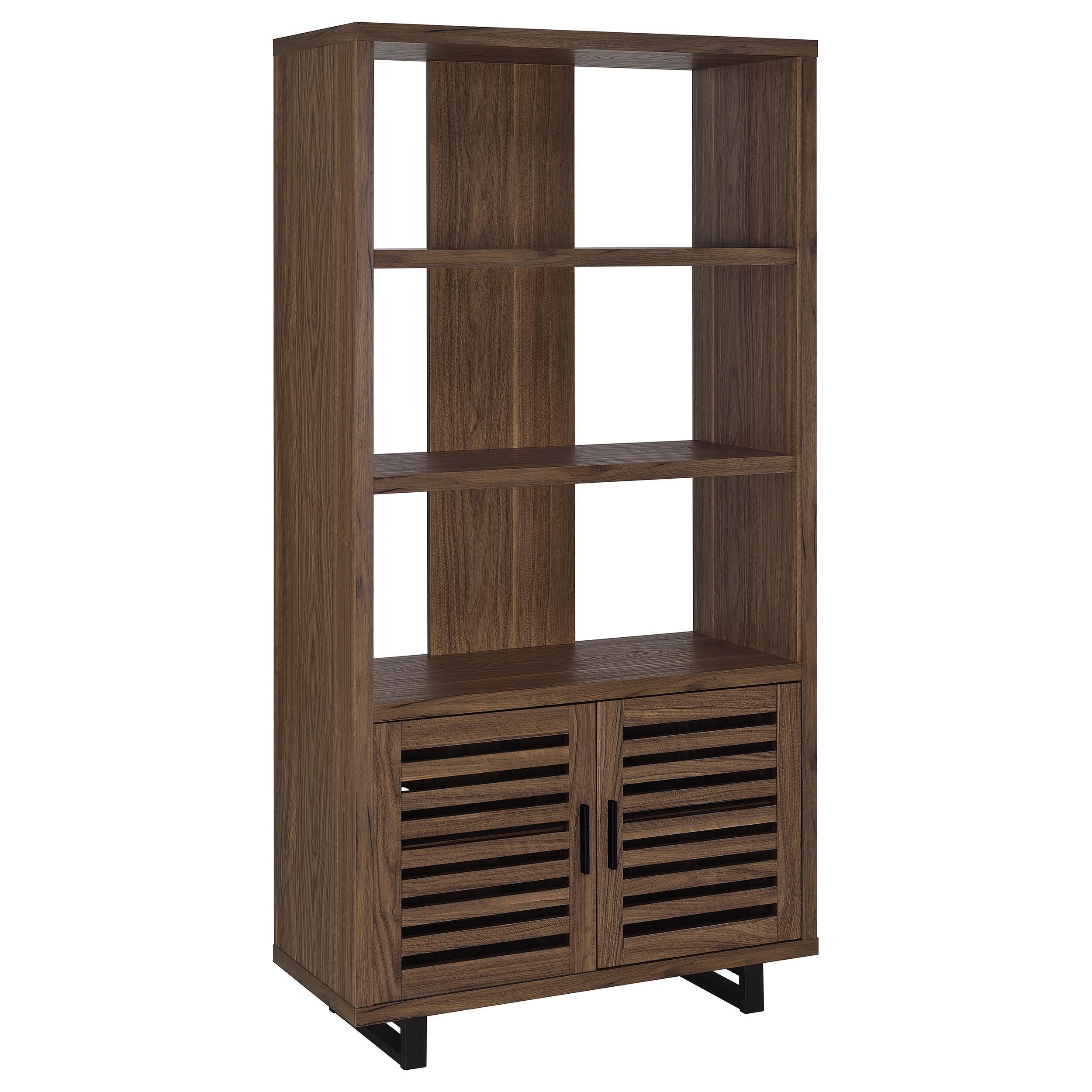 Coaster Furniture Maddox 801863 71-inch 3-shelf Cabinet Bookcase – Walnut