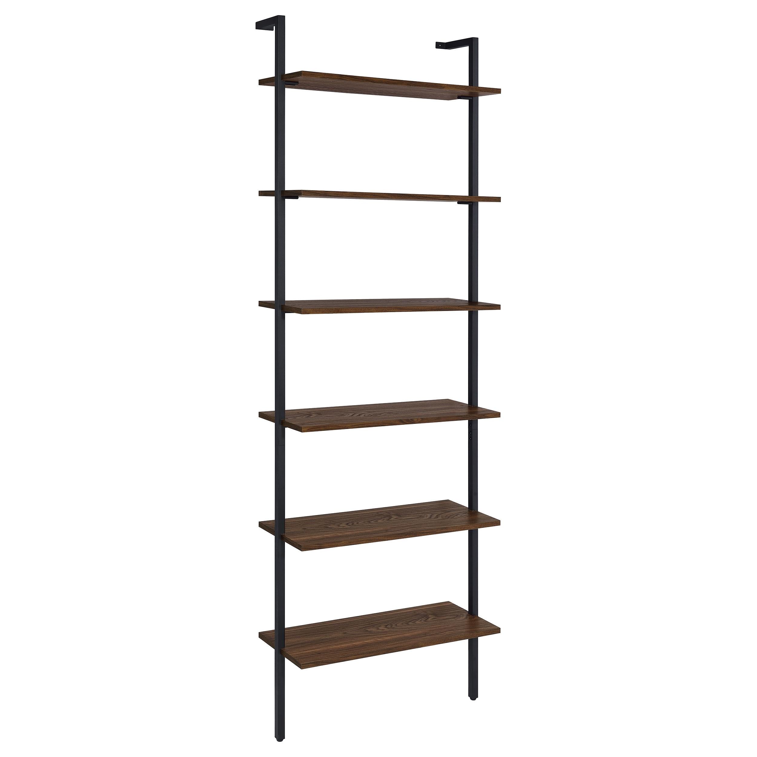 Coaster Furniture Owens 980072 96-inch 6-shelf Wall Bookshelf – Walnut