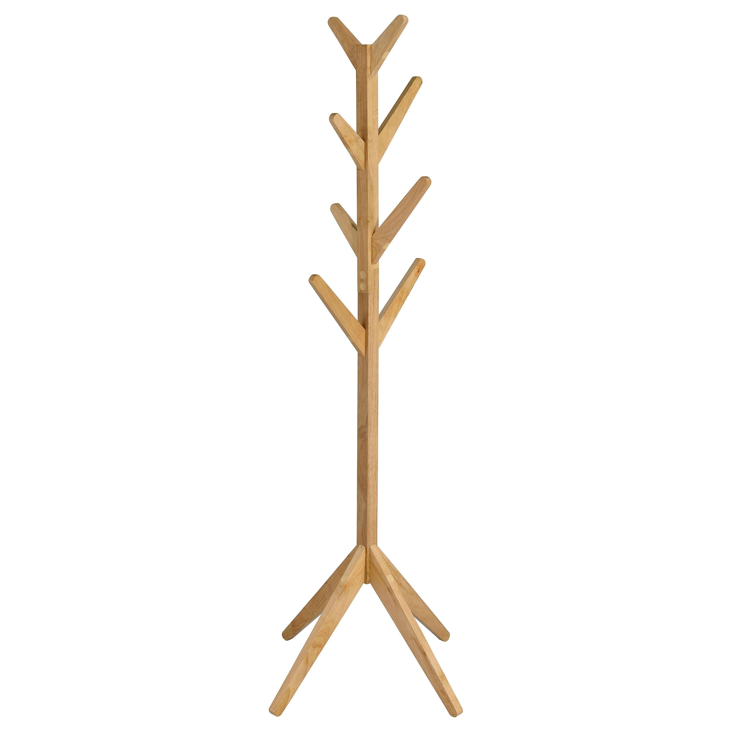 Coaster Furniture Margaret 983271 Solid Wood Coat Rack Clothing Hanger – Natural Oak