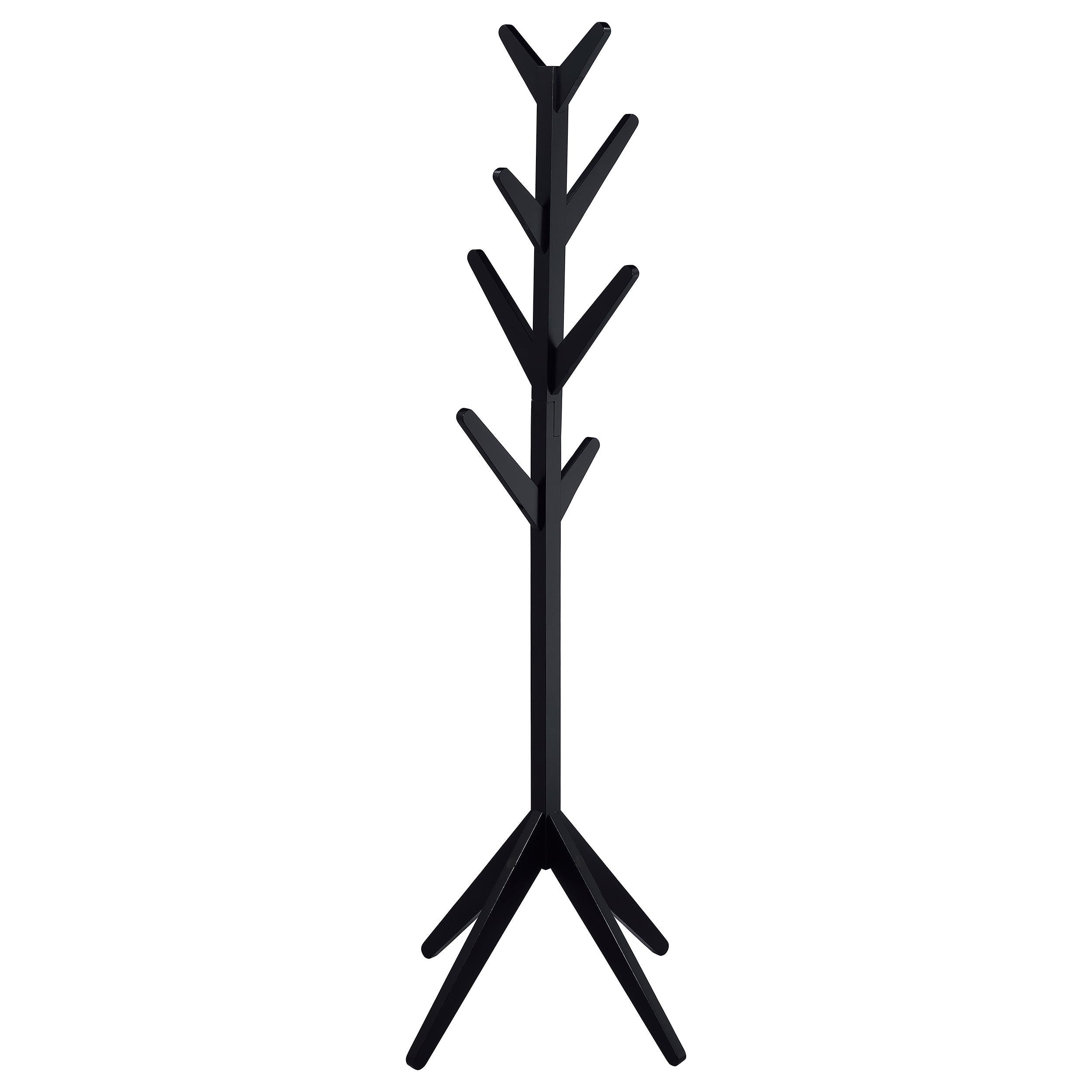 Coaster Furniture Margaret 983272 Solid Wood Coat Rack Clothing Hanger – Black
