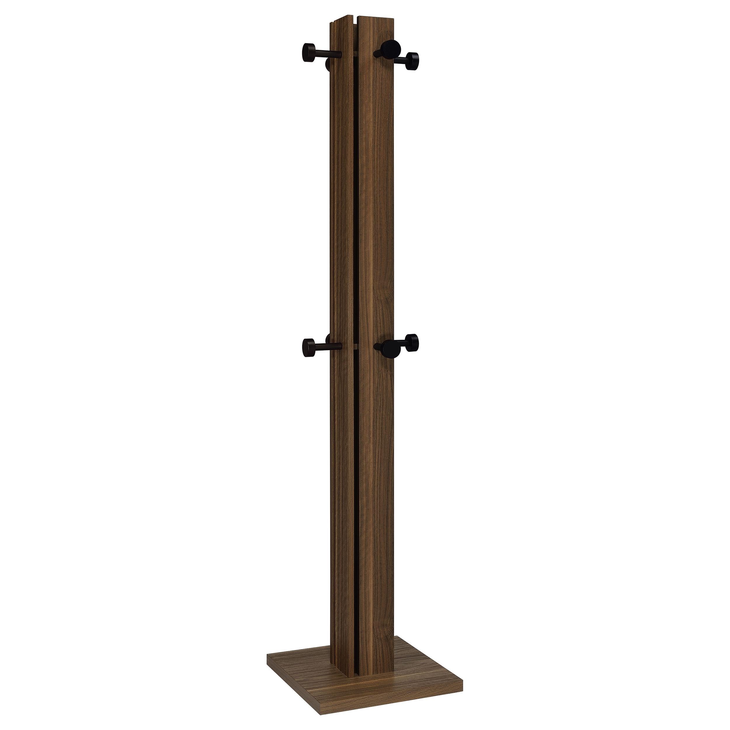 Coaster Furniture Rikkie 983281 Engineered Wood Coat Rack – Walnut