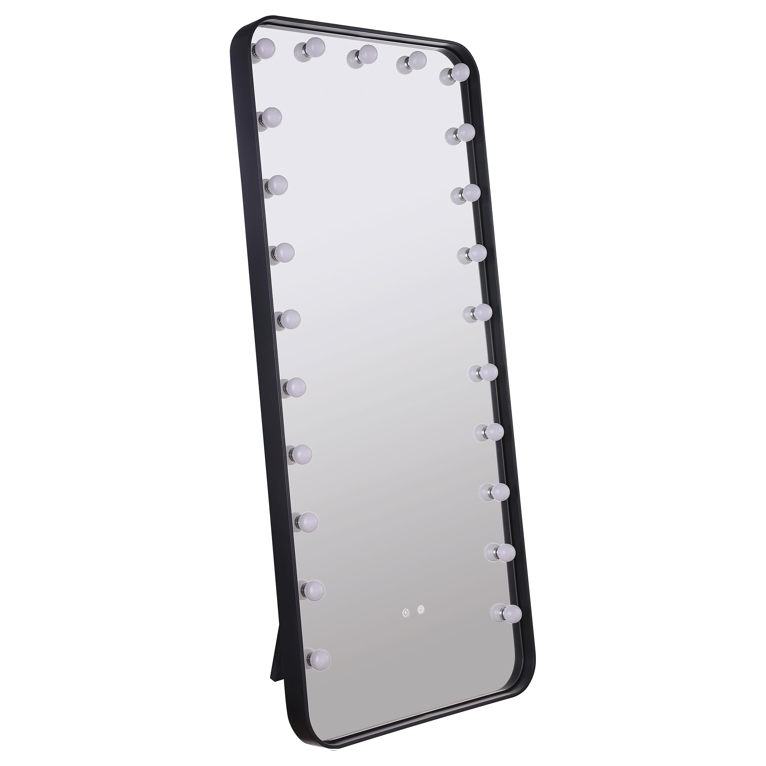 Coaster Furniture Canton 961577 32 x 71 Inch LED Standing Mirror with Speakers - Black - Image 1