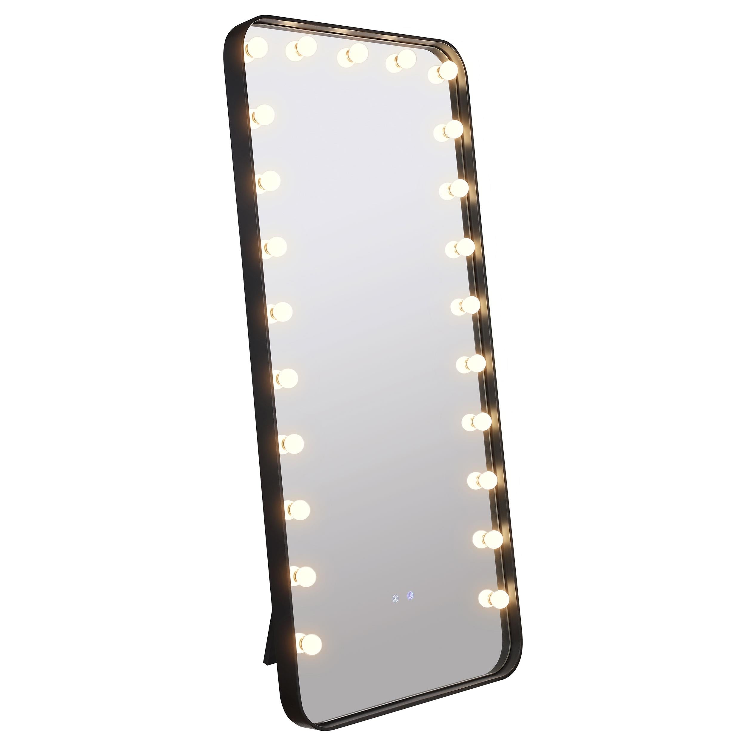 Coaster Furniture Canton 961577 32 x 71 Inch LED Standing Mirror with Speakers - Black - Image 2