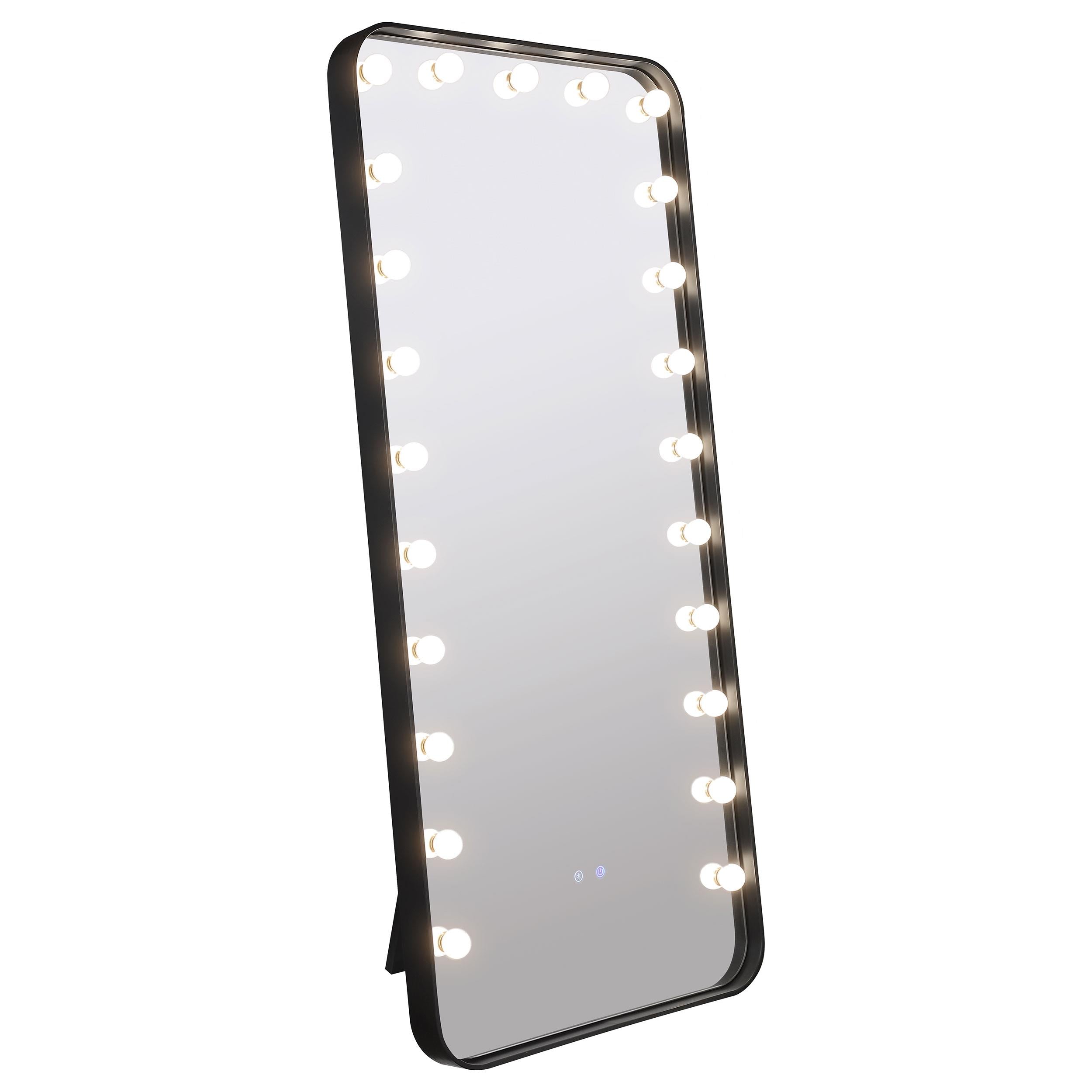 Coaster Furniture Canton 961577 32 x 71 Inch LED Standing Mirror with Speakers - Black - Image 3