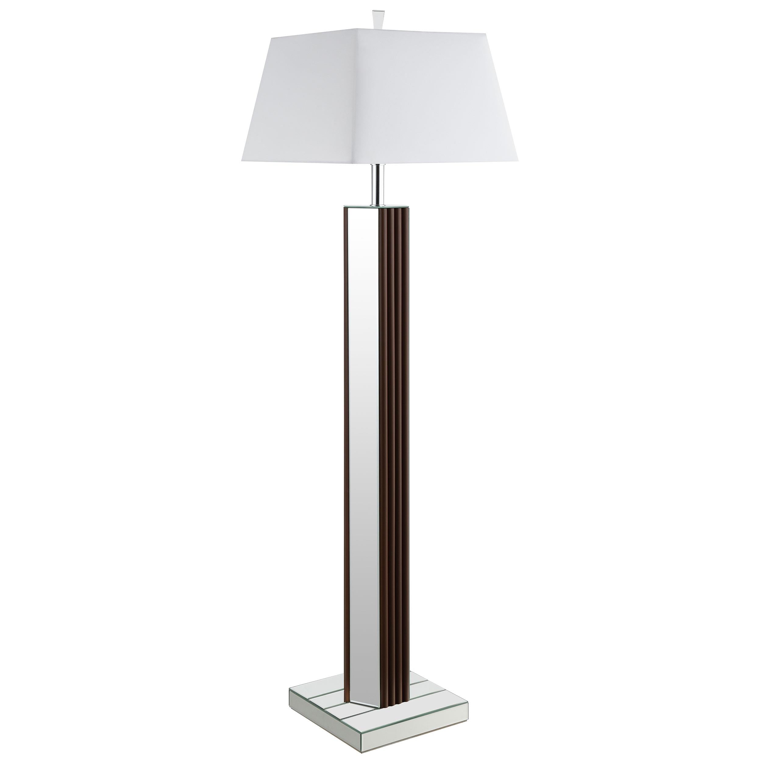 Coaster Furniture Elena 920178 67-inch Square Tapered Mirrored Floor Lamp - Brown - Image 2