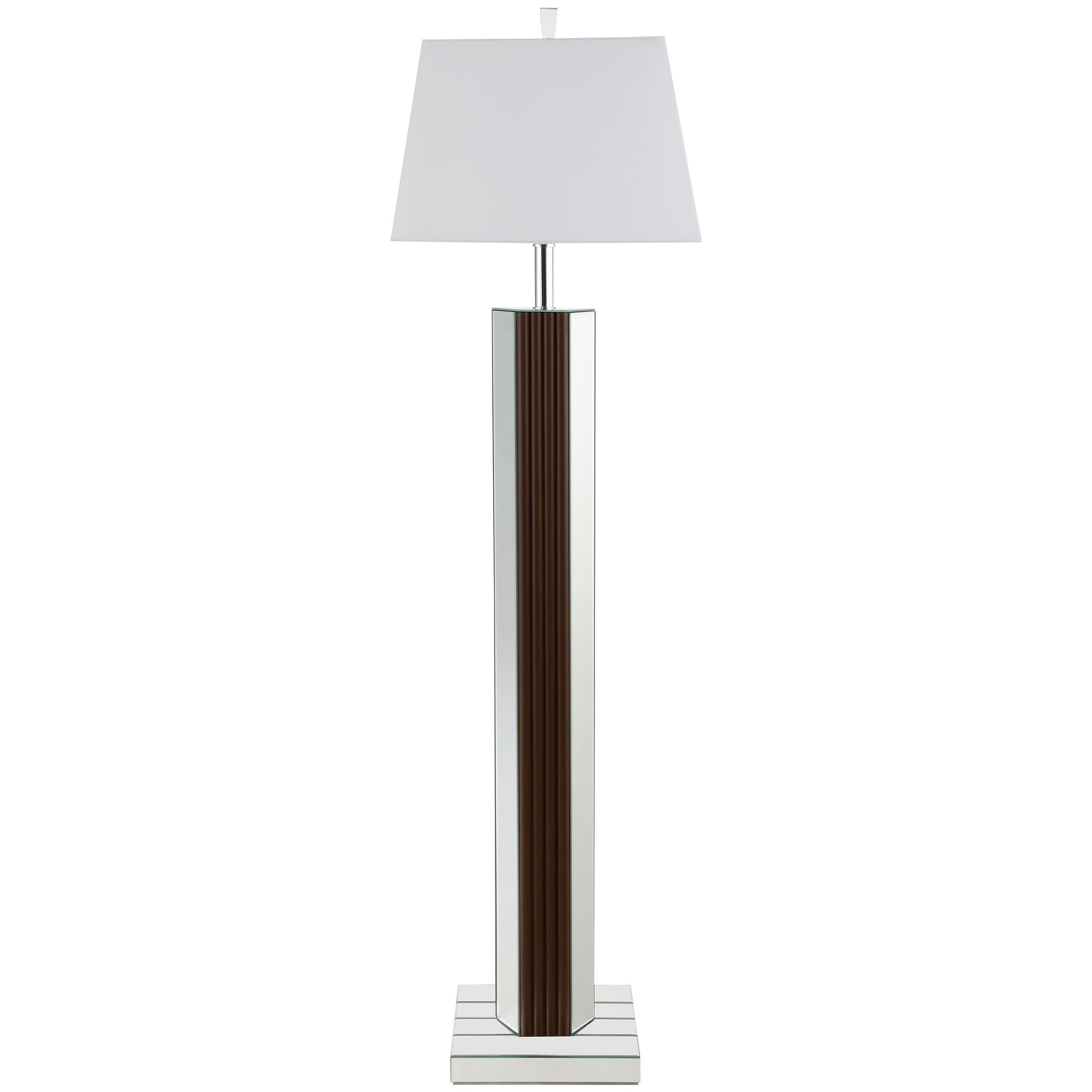 Coaster Furniture Elena 920178 67-inch Square Tapered Mirrored Floor Lamp - Brown - Image 3