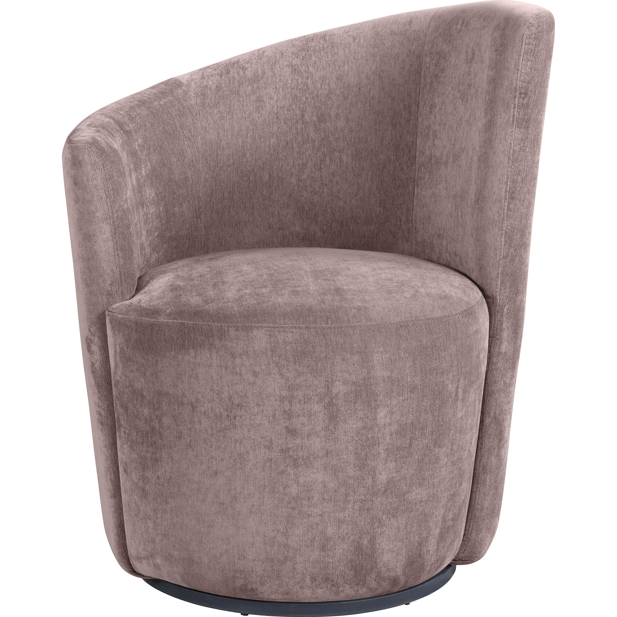 Coaster Furniture Nueva 907528 Upholstered Swivel Chair Curved Backrest - Blush - Image 3