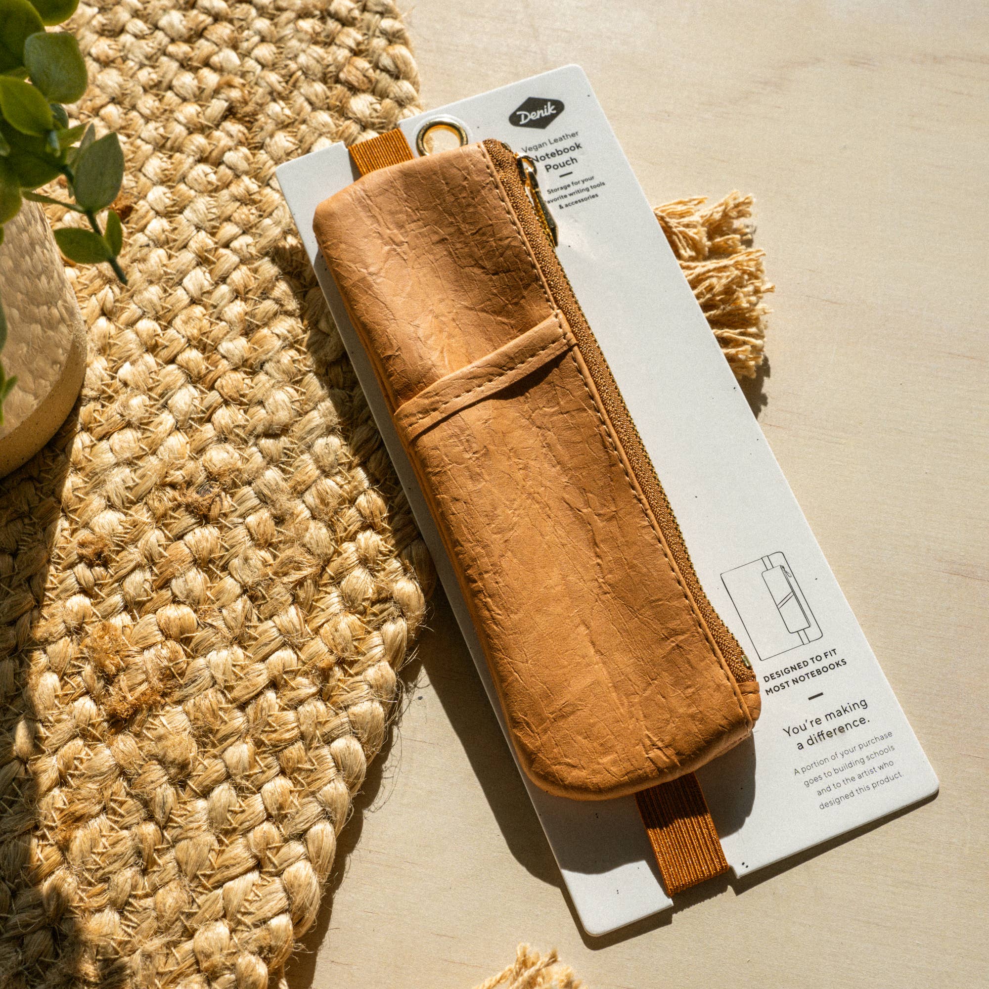 Caramel Crinkle Notebook Pouch - Image 3