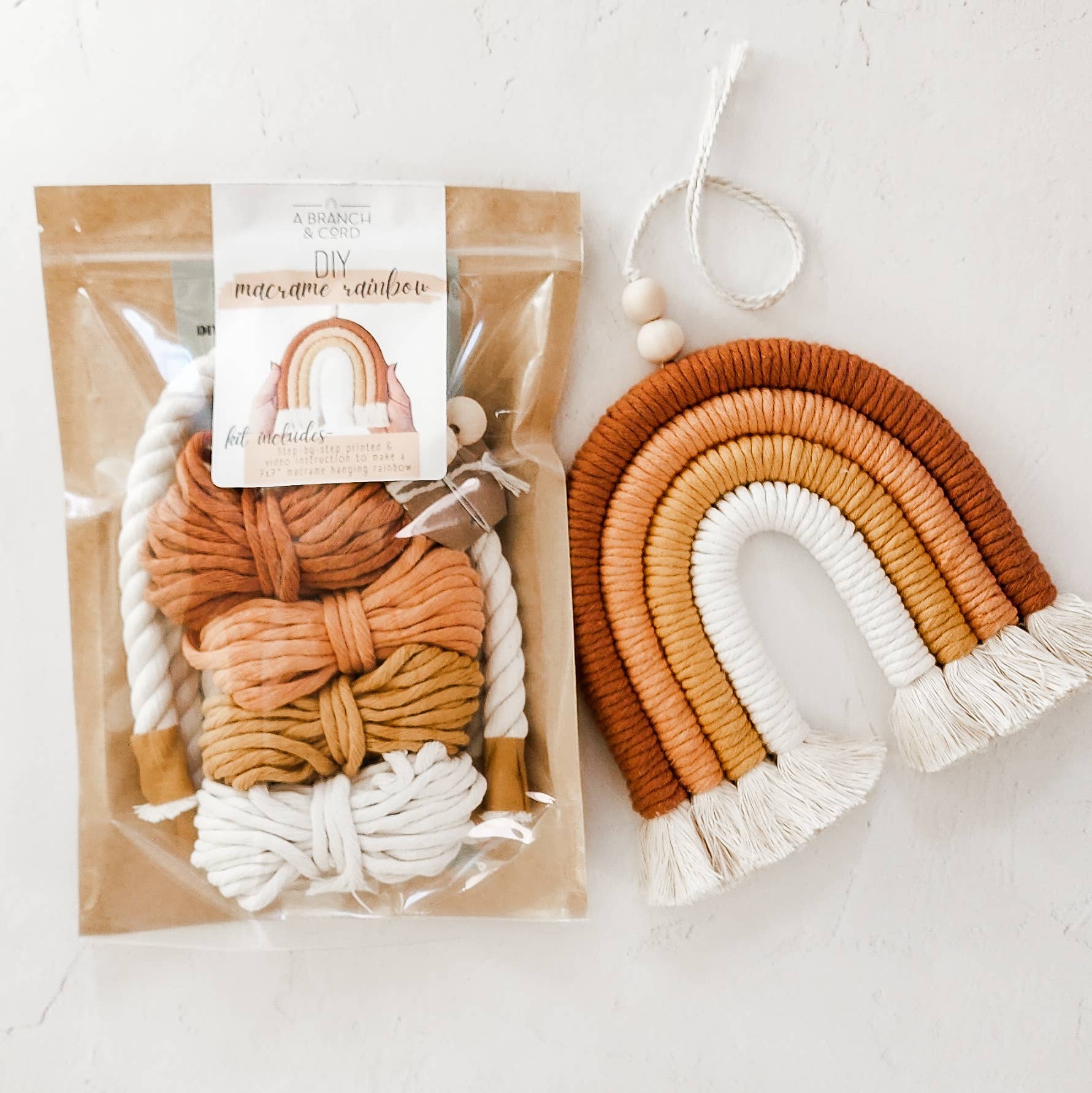 DIY Macrame Rainbow Kit – Sunset