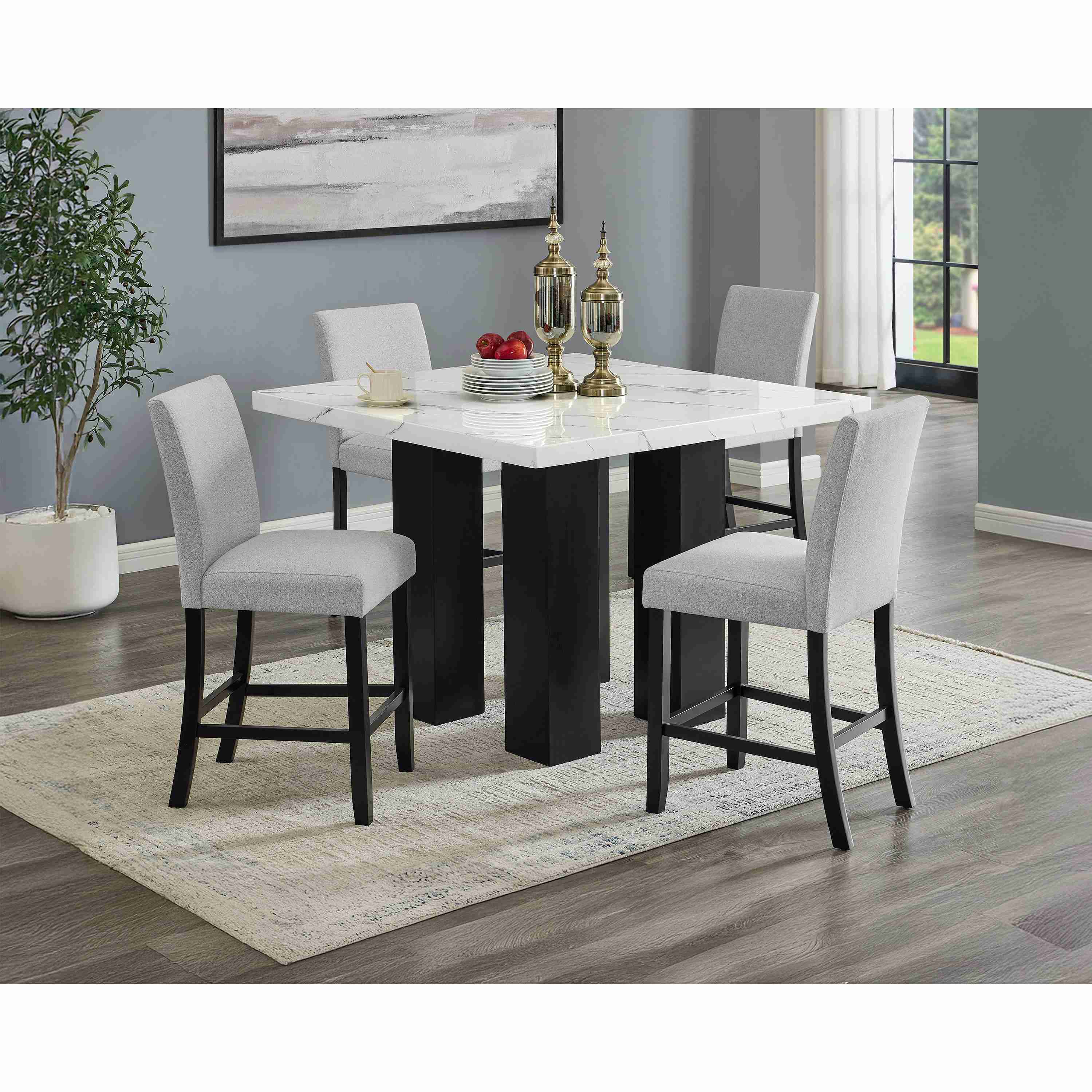 Crown Mark Parkside 1712DV-S-24 Counter Height Chair - Dove - Image 3