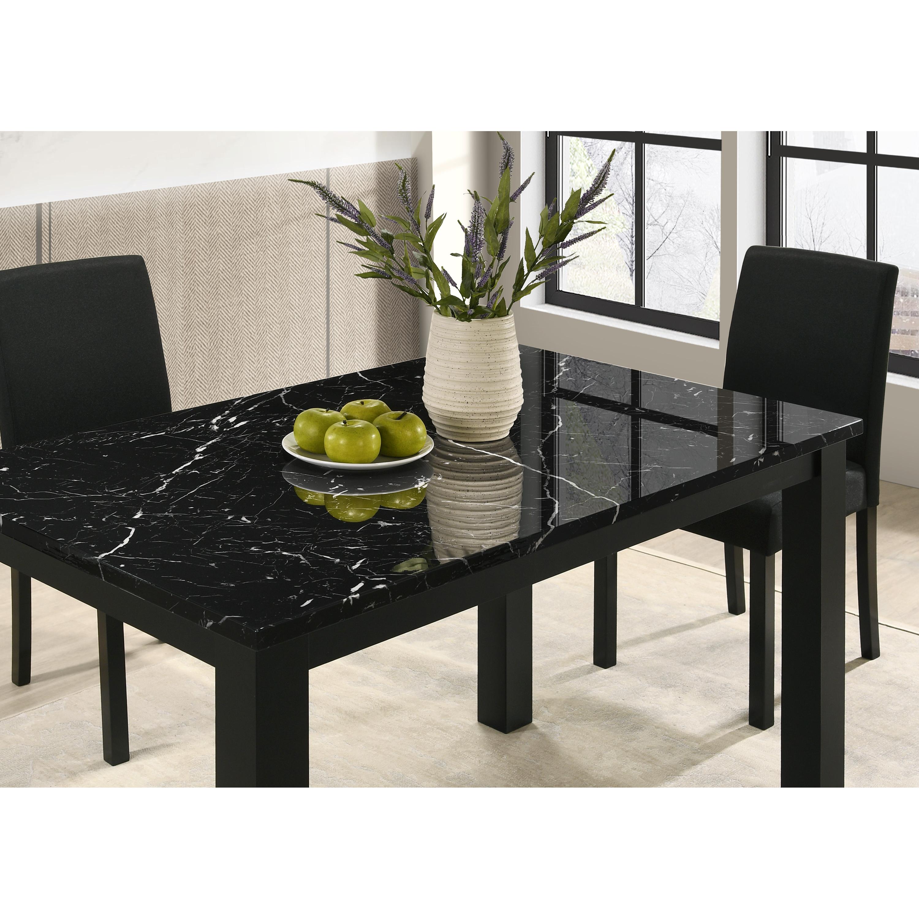 Crown Mark Resia 2120BK-T-3048 Dining Table - Black - Image 3
