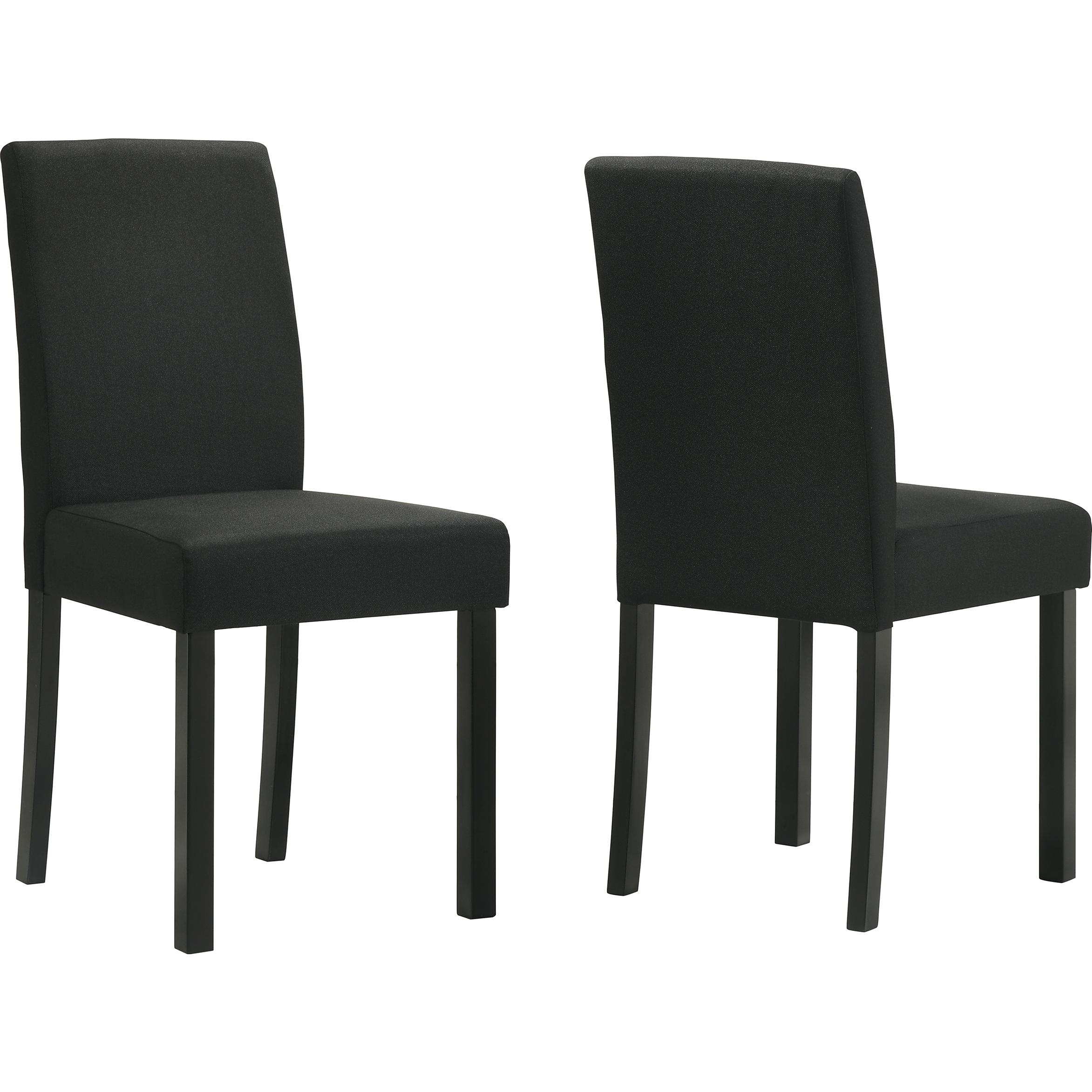 Crown Mark Resia 2120S-BK Dining Chair - Black - Image 1