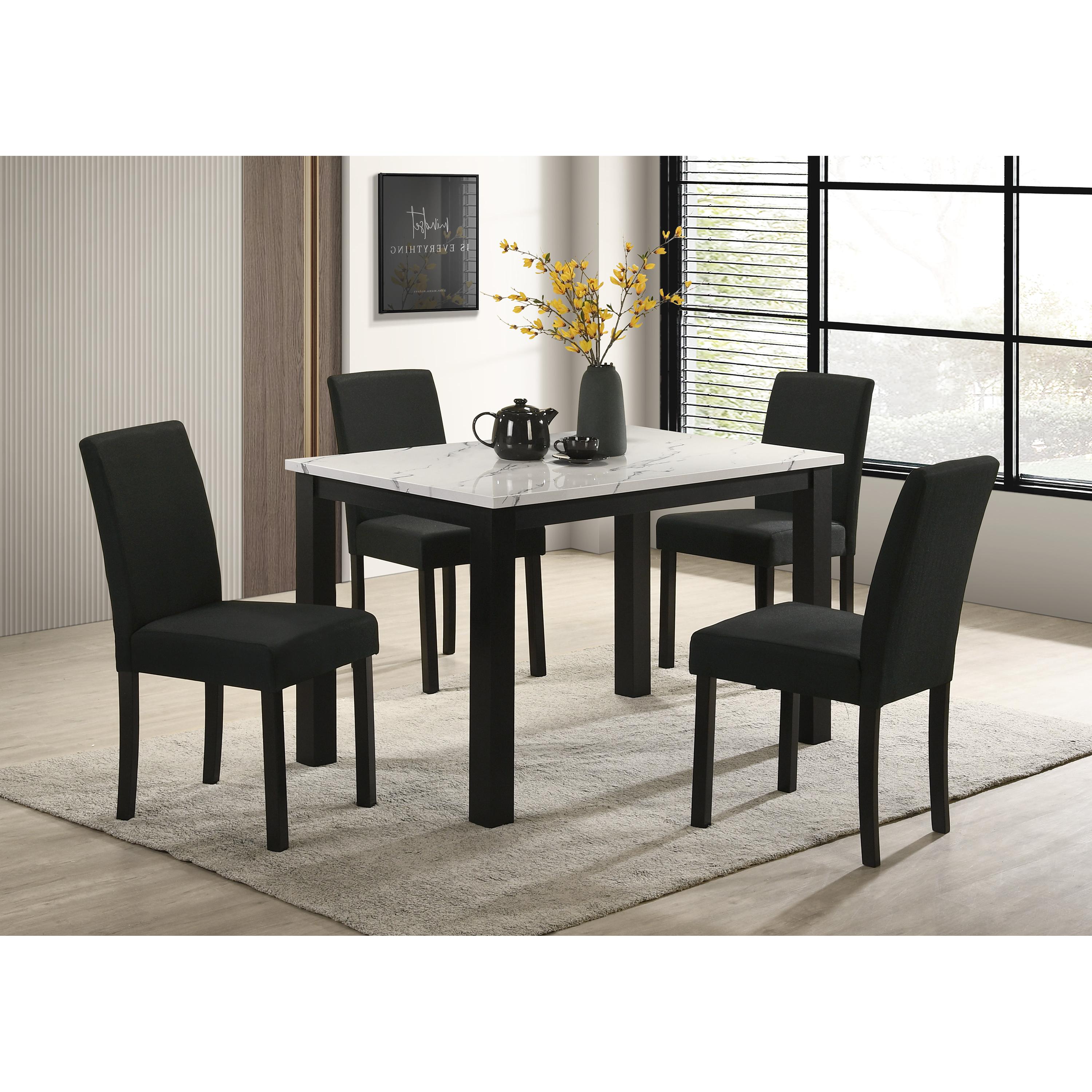 Crown Mark Resia 2120T-3048 Dining Table - White - Image 2