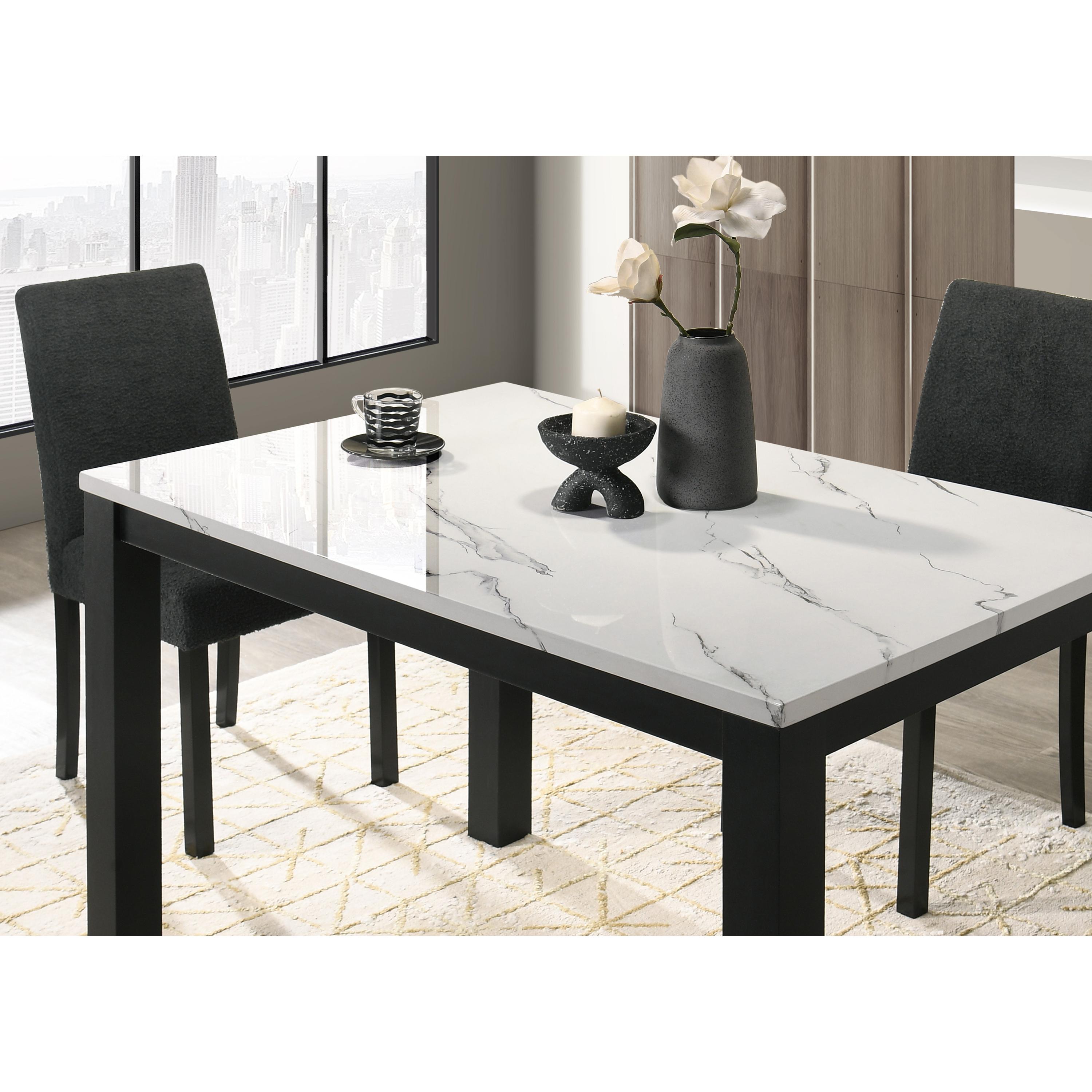 Crown Mark Resia 2120T-3048 Dining Table - White - Image 3