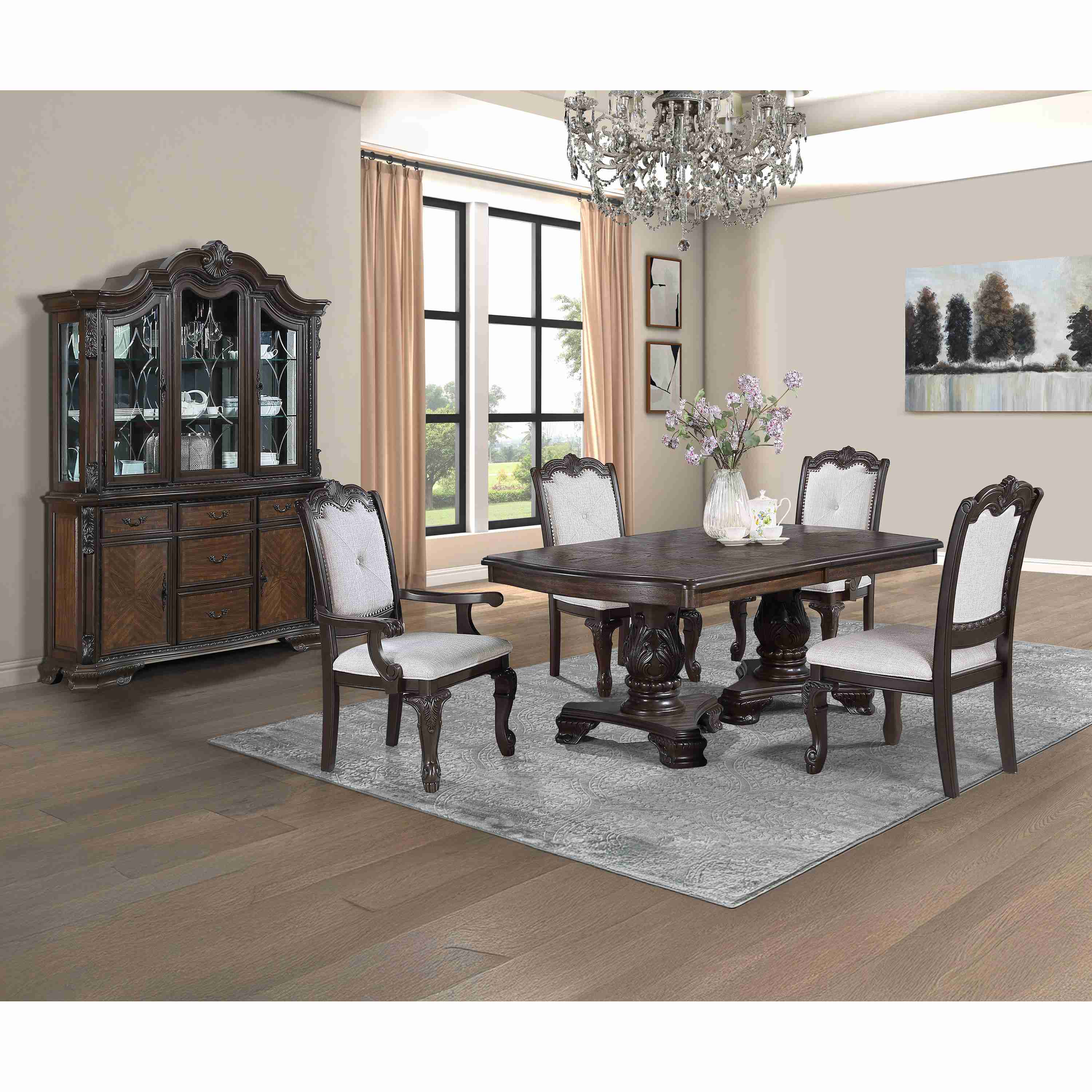 Crown Mark Kiera 2149S Side Chair - Coffee Brown - Image 3