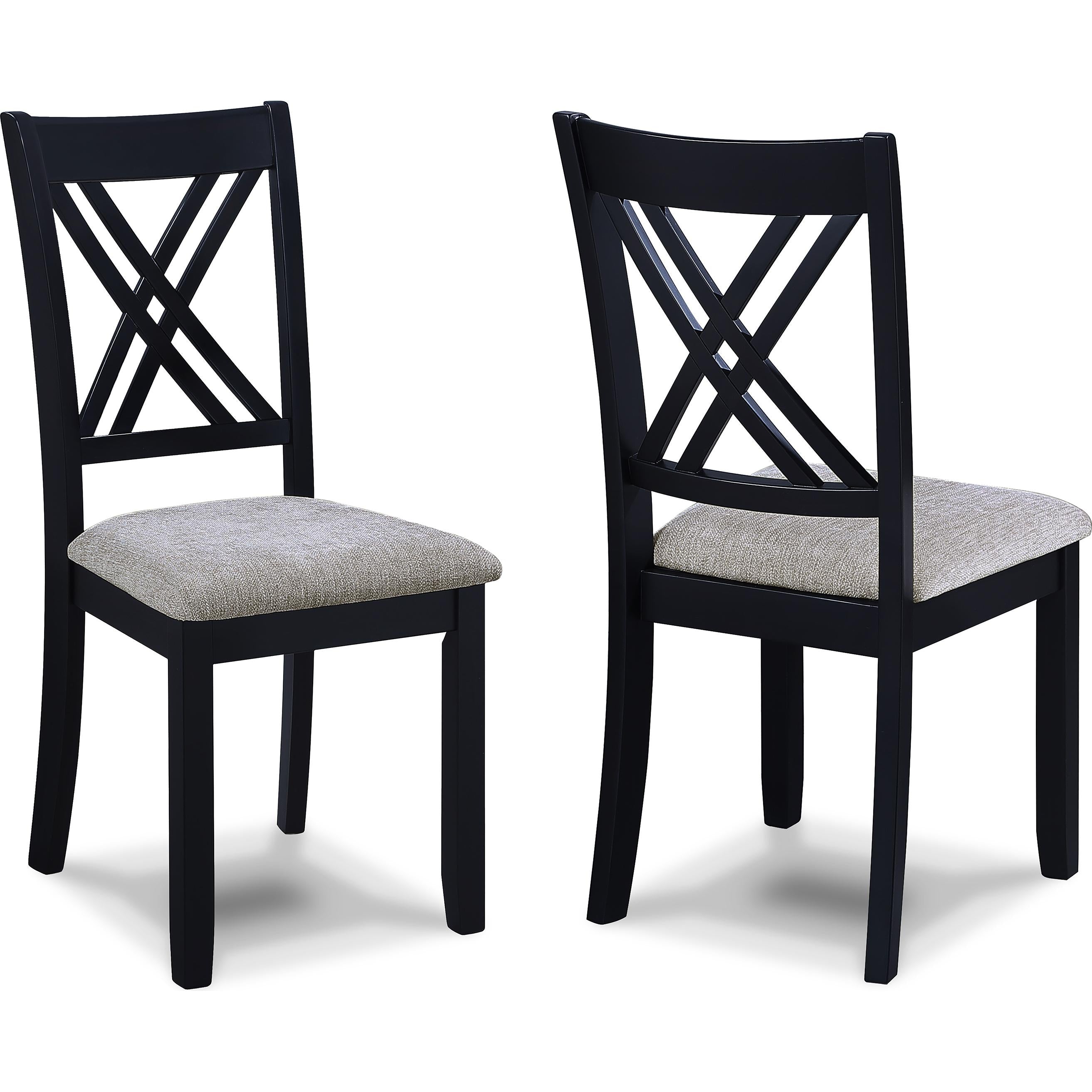 Crown Mark Eloise 2430SET-LG 7 pc Dinette - Light Grey - Image 3