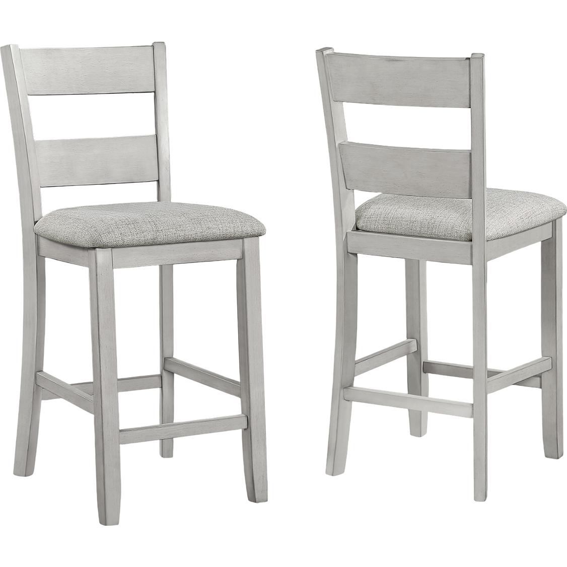 Crown Mark Lester 2631SET-DW 5 pc Dinette - Driftwood - Image 3