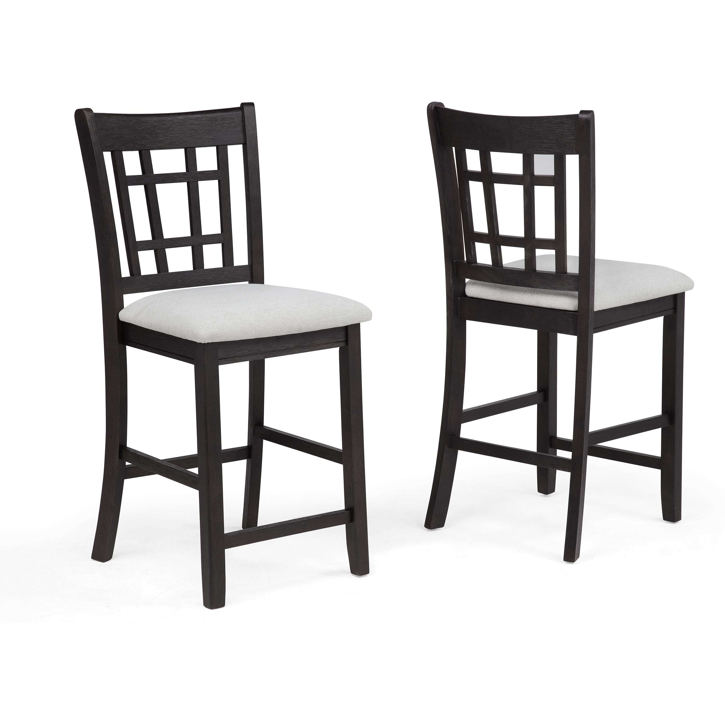 Crown Mark Hartwell 2795BK-S-24 Counter Height Chair - Charcoal Black - Image 1