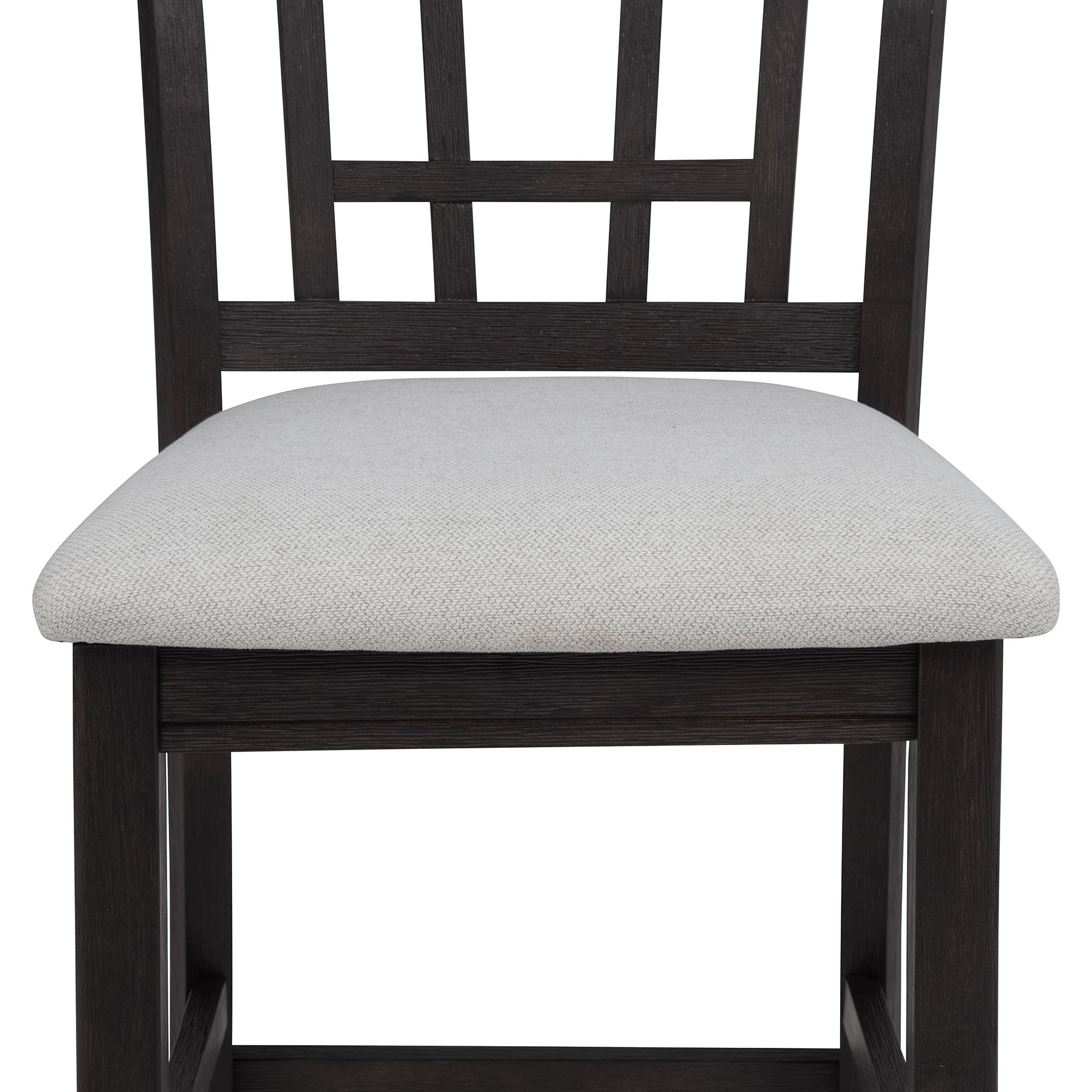 Crown Mark Hartwell 2795BK-S-24 Counter Height Chair - Charcoal Black - Image 3