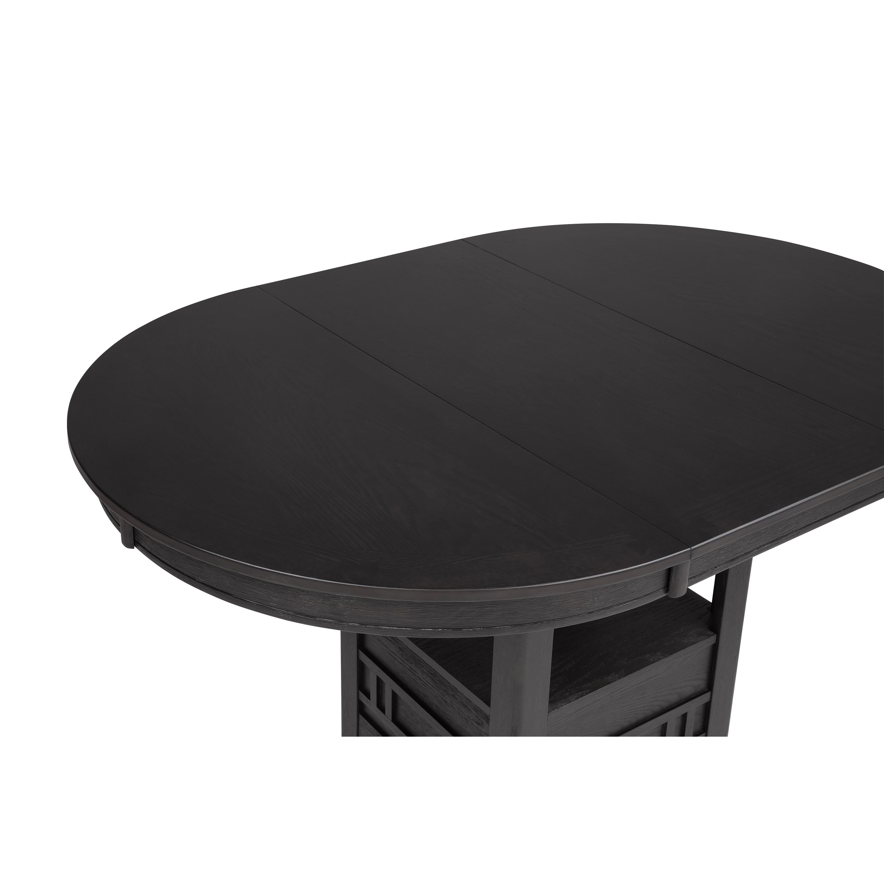 Crown Mark Hartwell 2795BK-T-4260 Counter Height Dining Table - Charcoal Black - Image 3