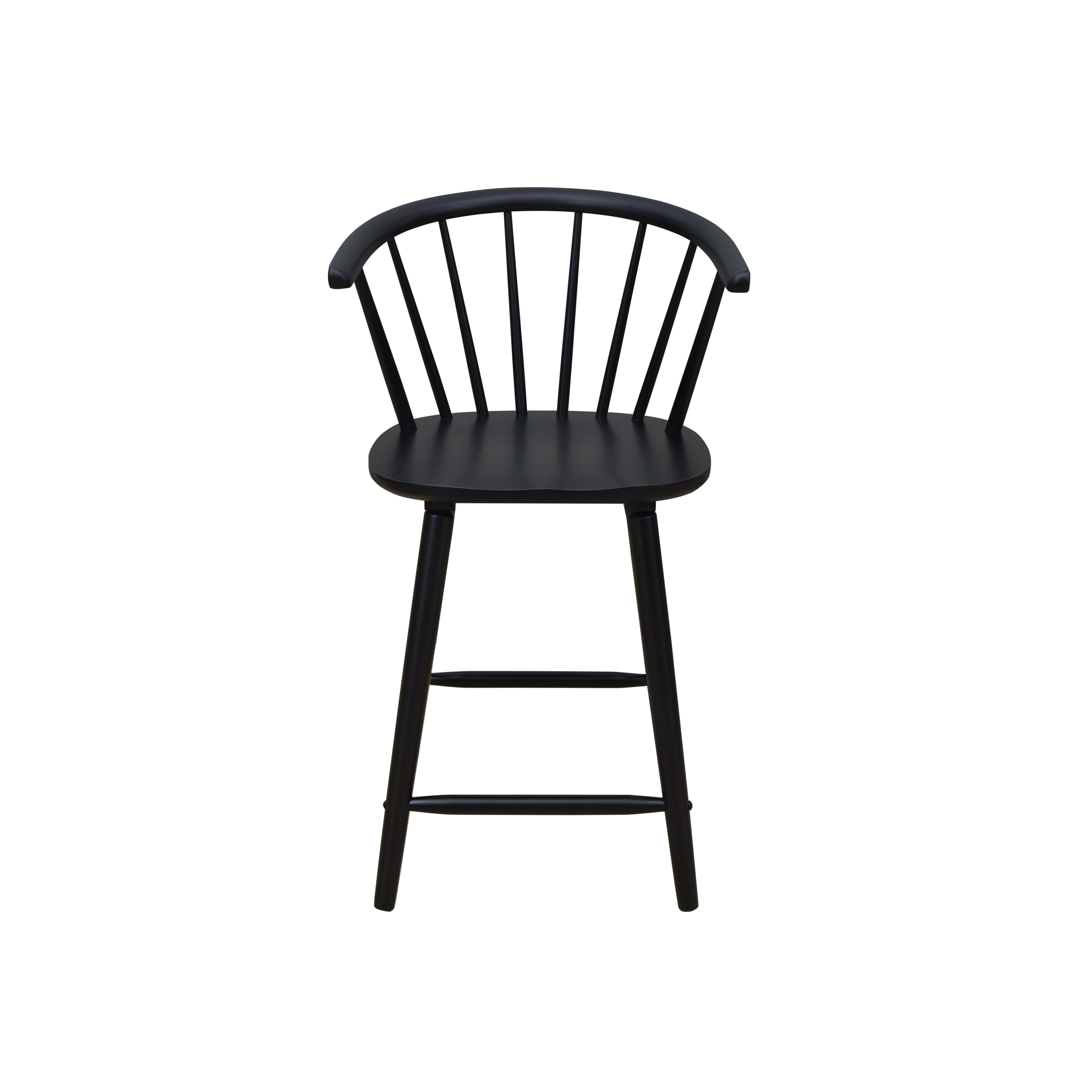 Crown Mark Janna 2981BK-24 Counter Height Stool - Black - Image 2