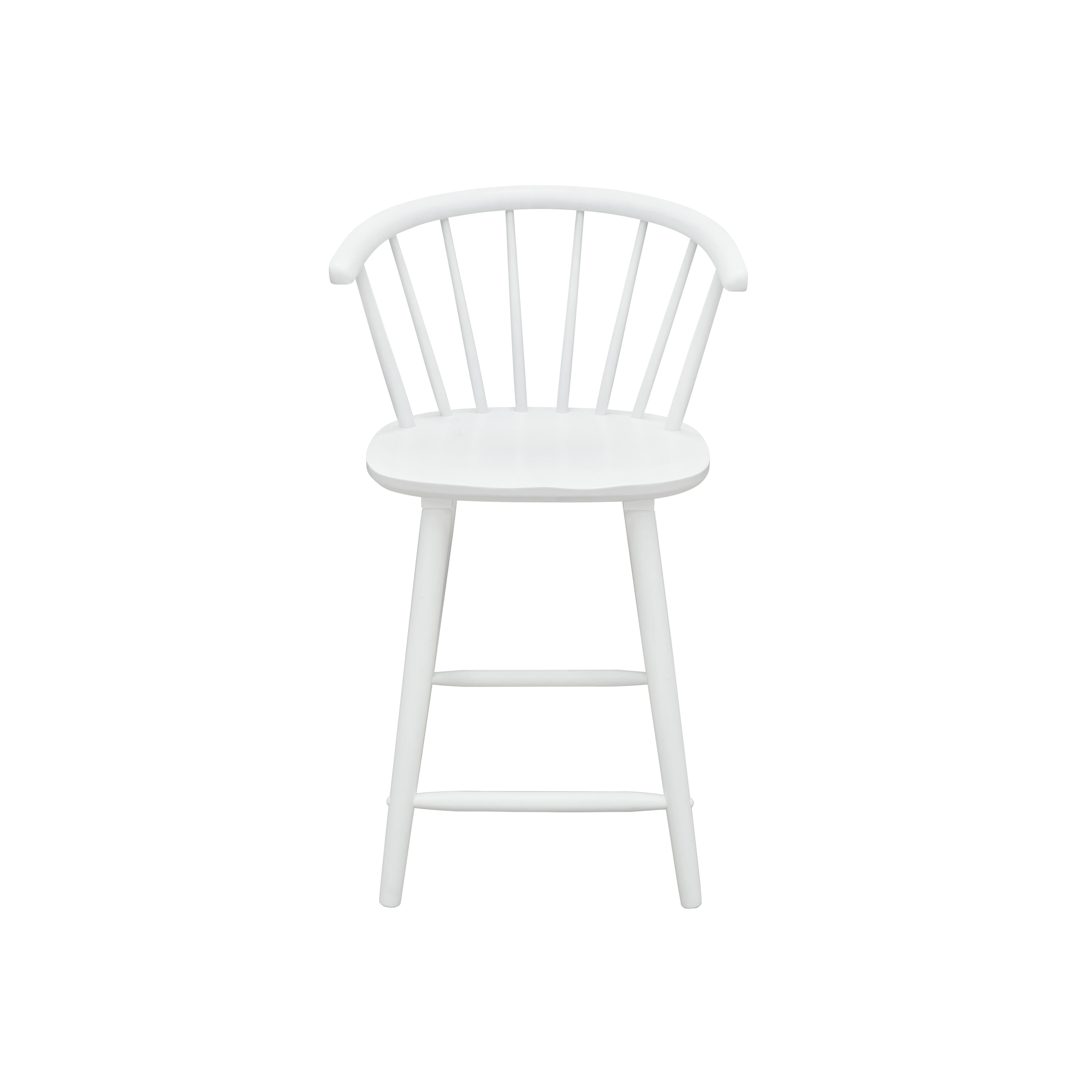 Crown Mark Janna 2981WH-24 Counter Height Stool - White - Image 2