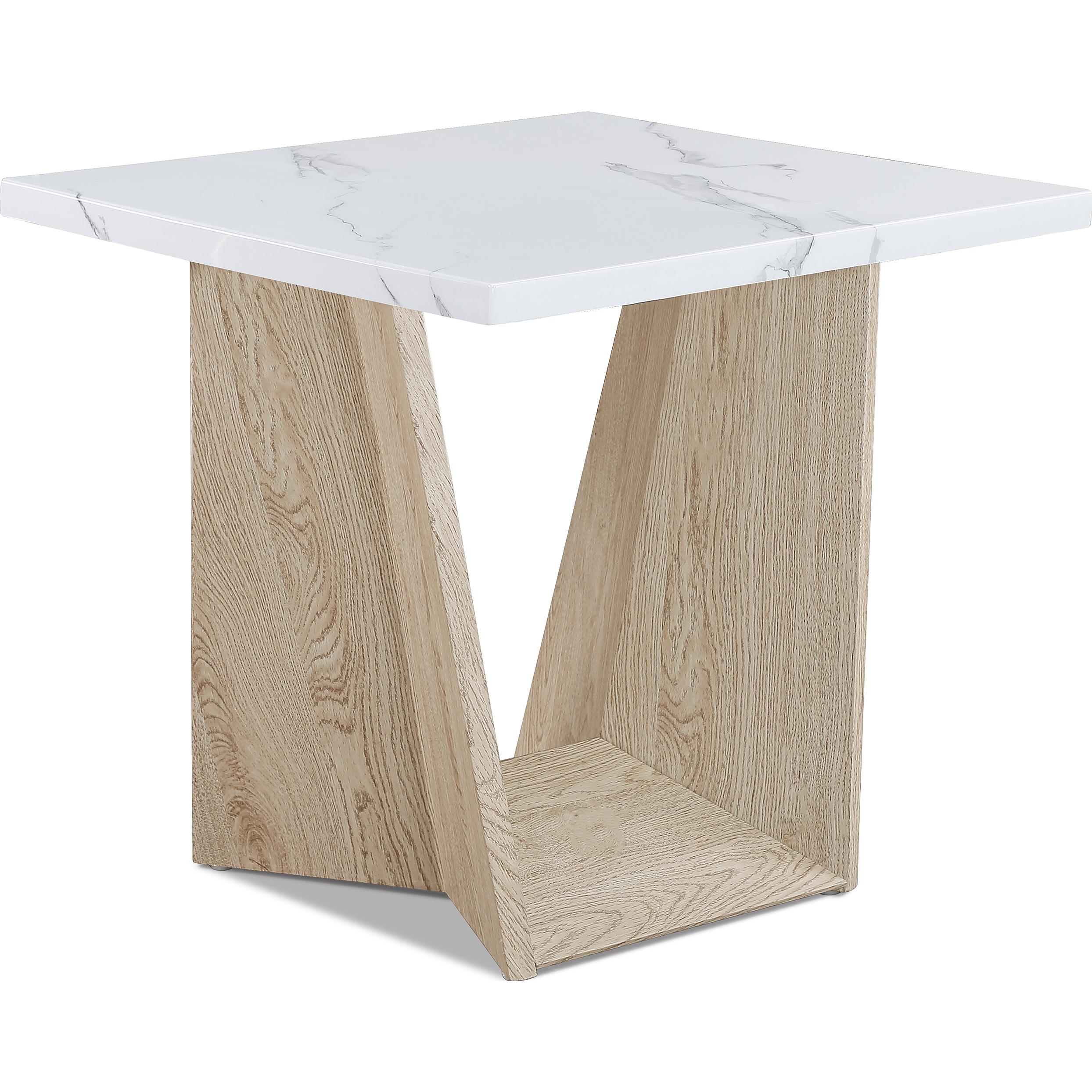 Crown Mark Adea 4226WO-SET 3 pc Cocktail Table Set - White Oak - Image 3