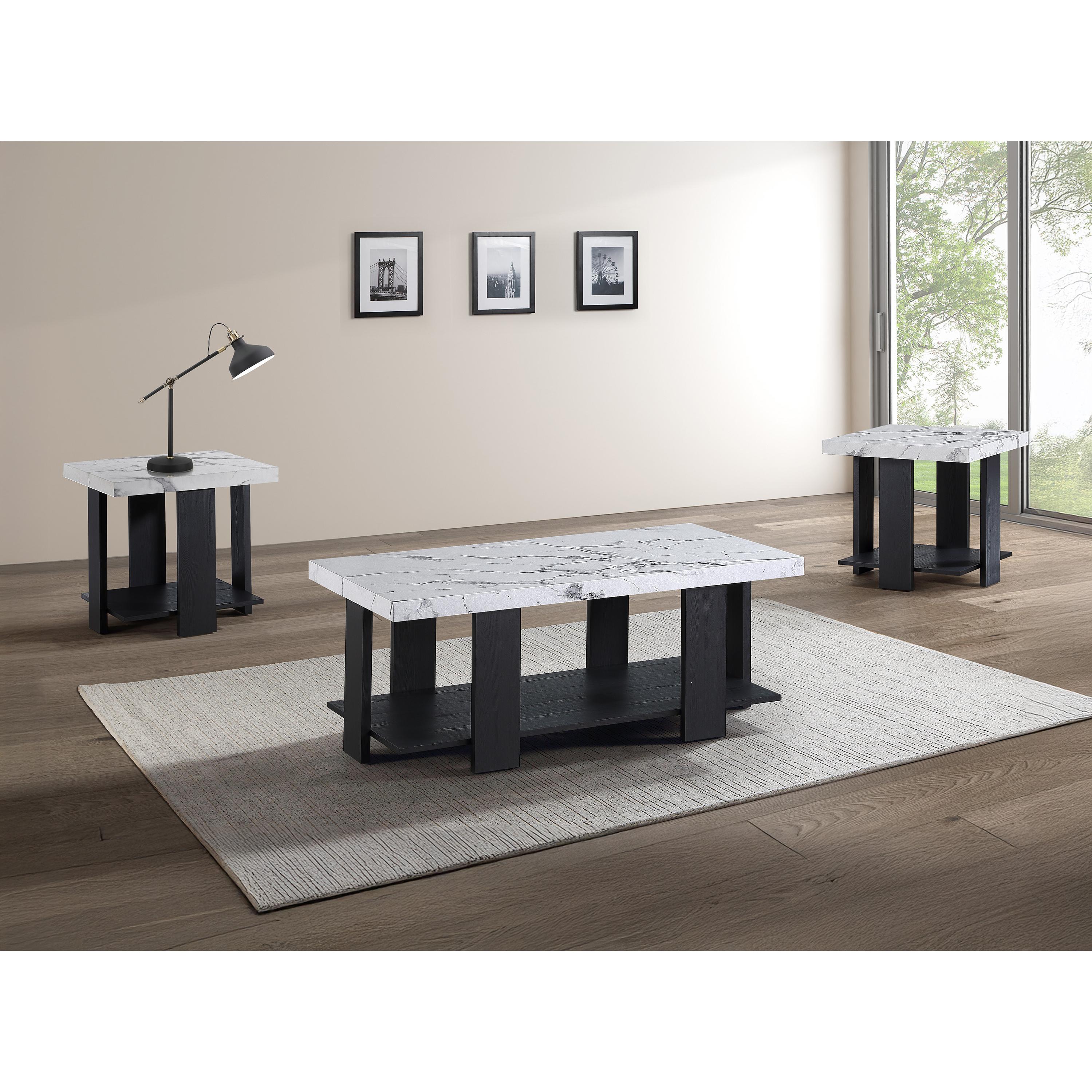 Crown Mark Boris 4230SET-MBL 3 pc Cocktail Table Set - Image 1