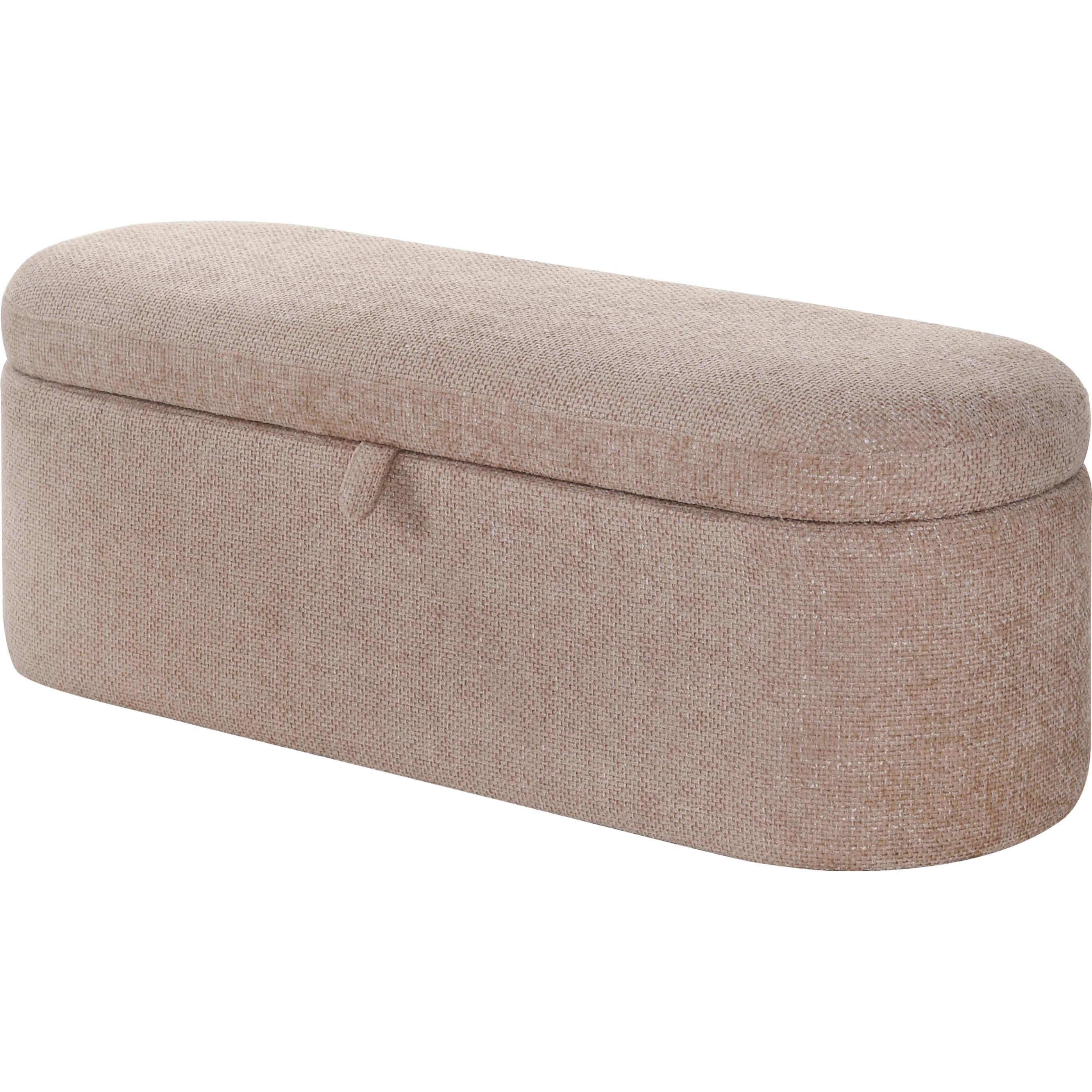 Crown Mark Philipa 4924MV-BENCH Storage Bench – Mauve Tweed