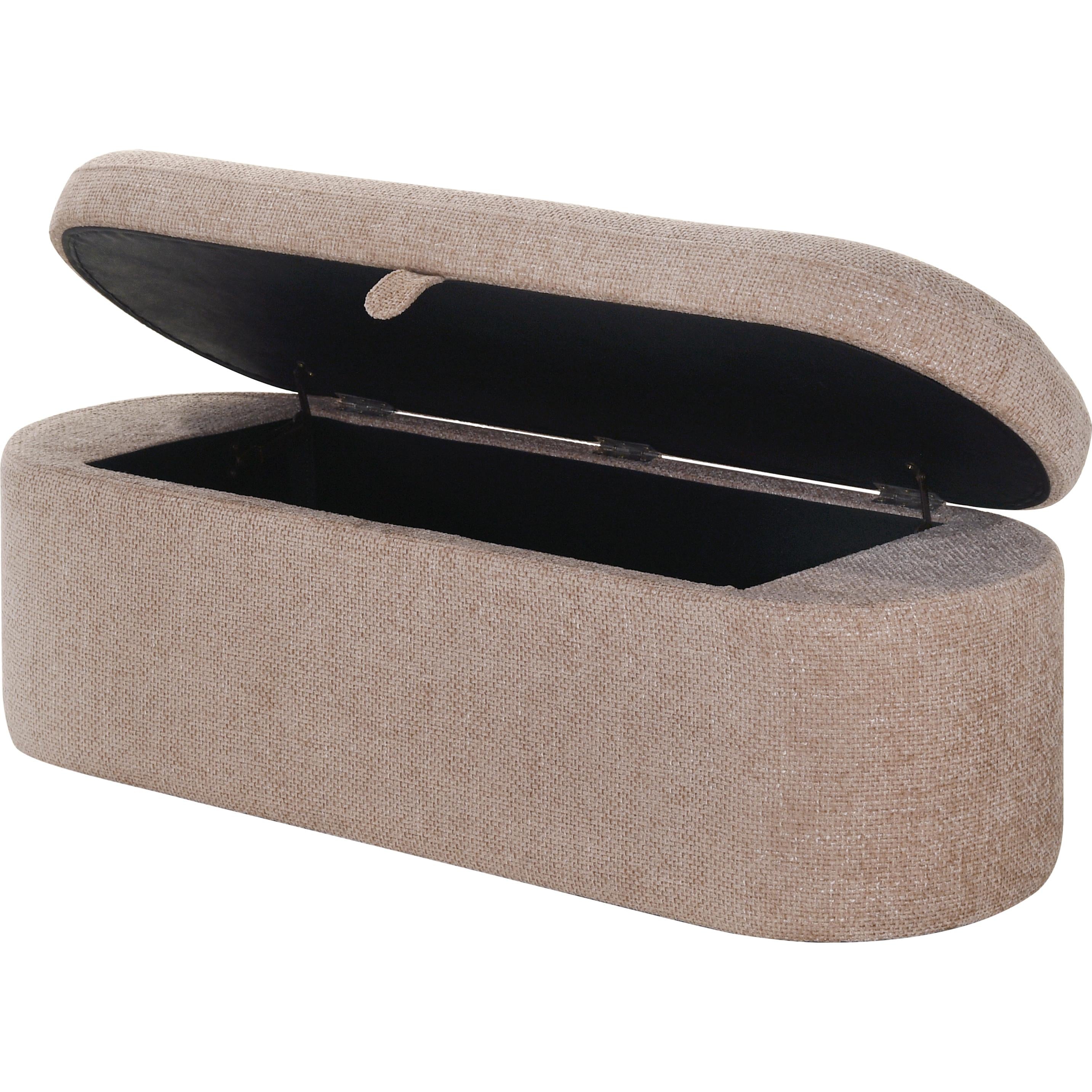 Crown Mark Philipa 4924MV-BENCH Storage Bench - Mauve Tweed - Image 2