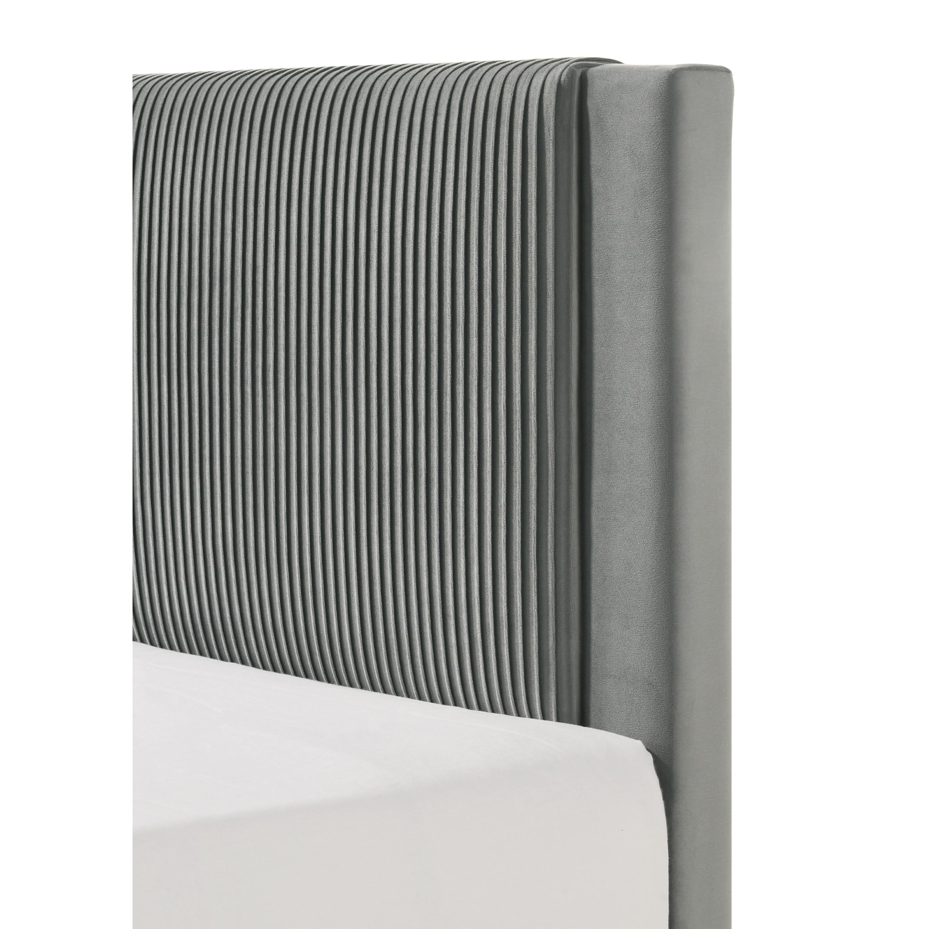 Crown Mark Lucia 5097LG-T Twin Bed - Light Grey - Image 3
