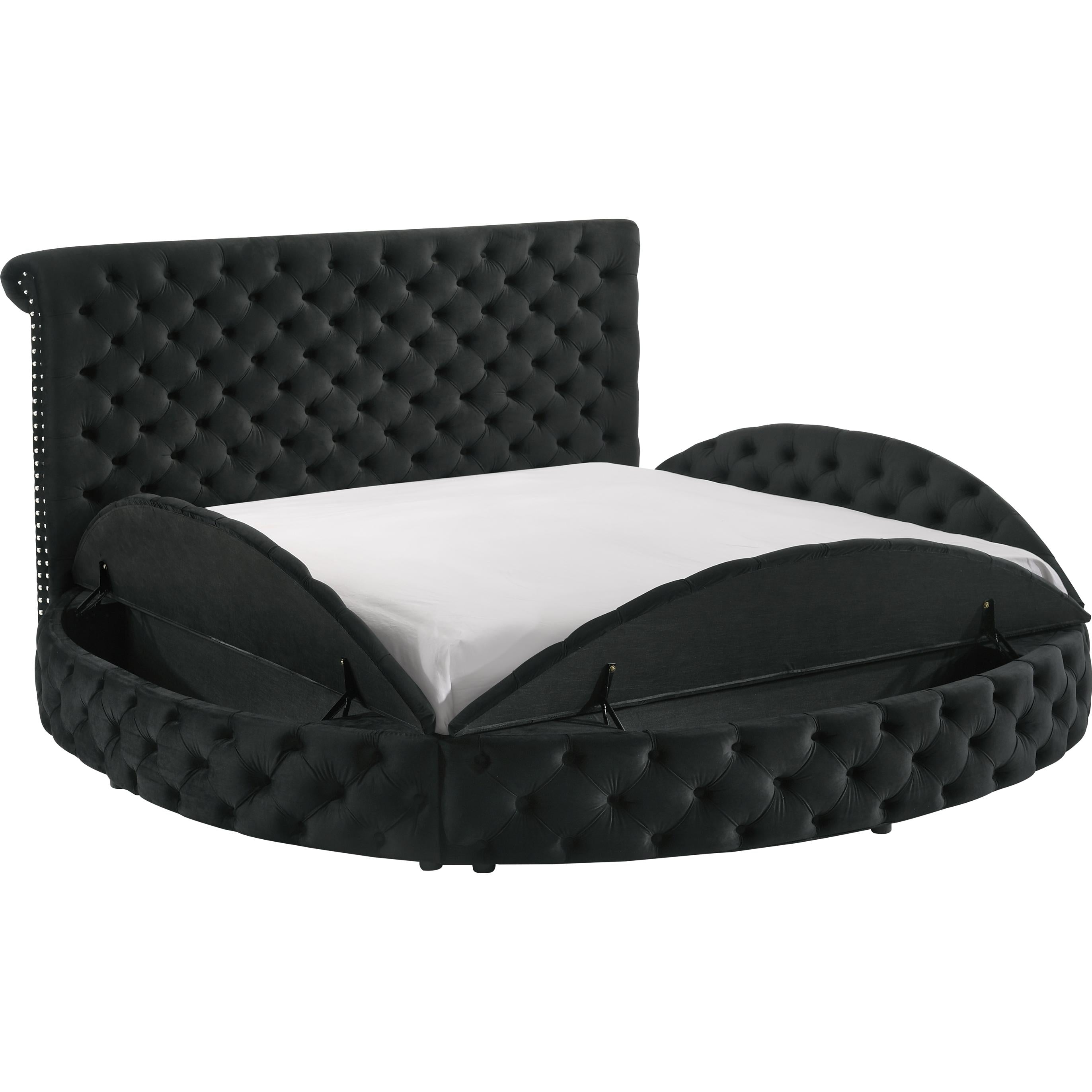 Crown Mark Brigitte 5202BK-Q Queen Bed - Black - Image 2