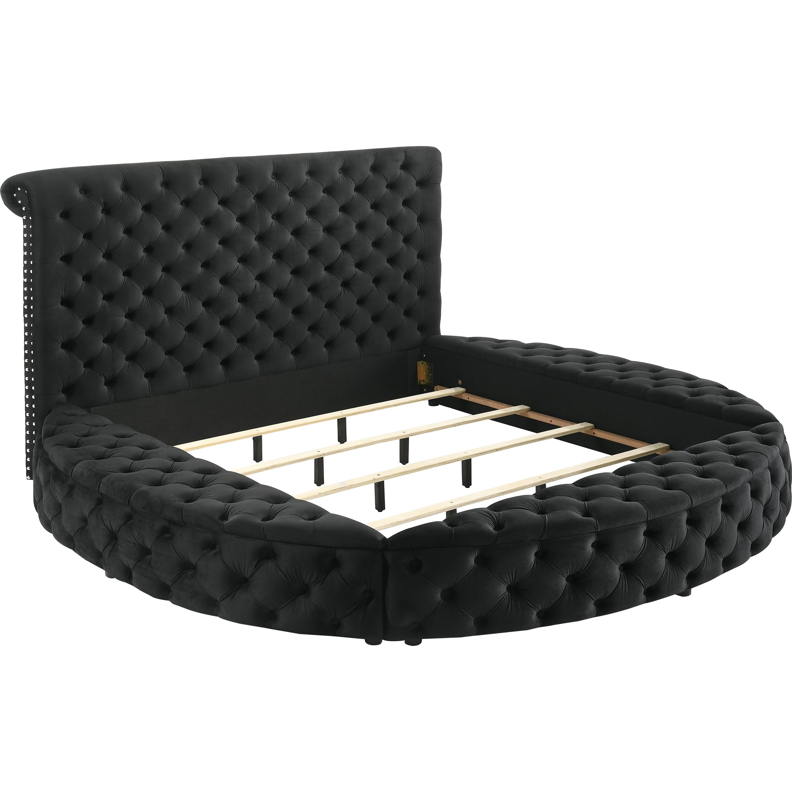 Crown Mark Brigitte 5202BK-Q Queen Bed - Black - Image 3