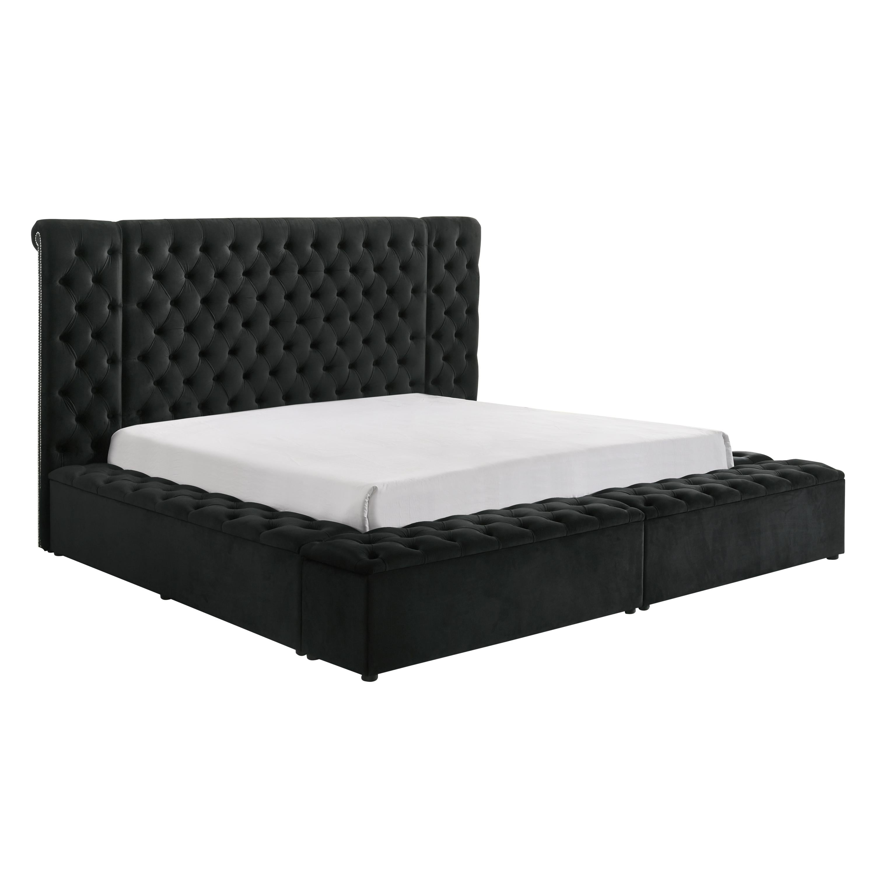 Crown Mark Liliana 5203BK-K King Bed - Black - Image 1