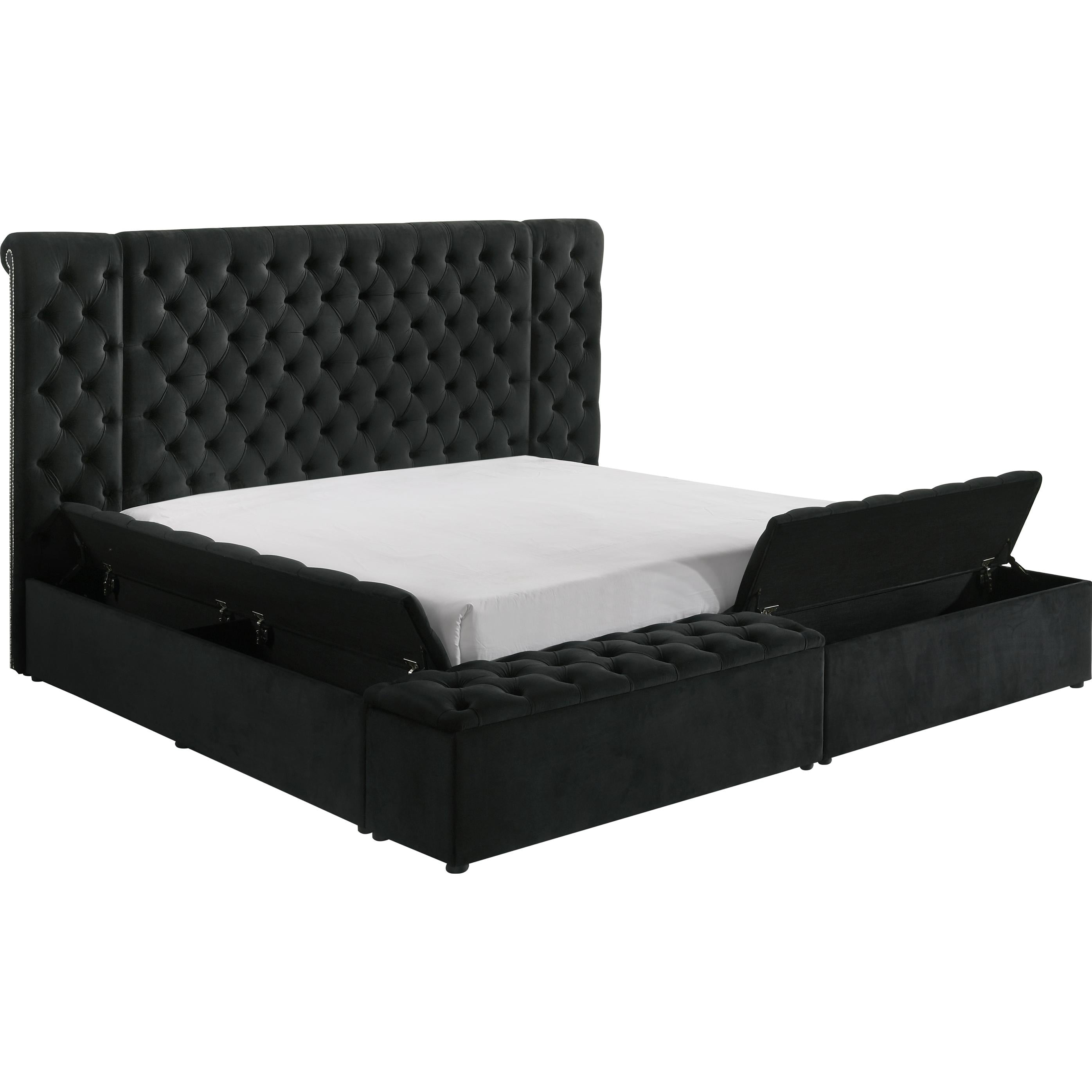 Crown Mark Liliana 5203BK-Q Queen Bed - Black - Image 2