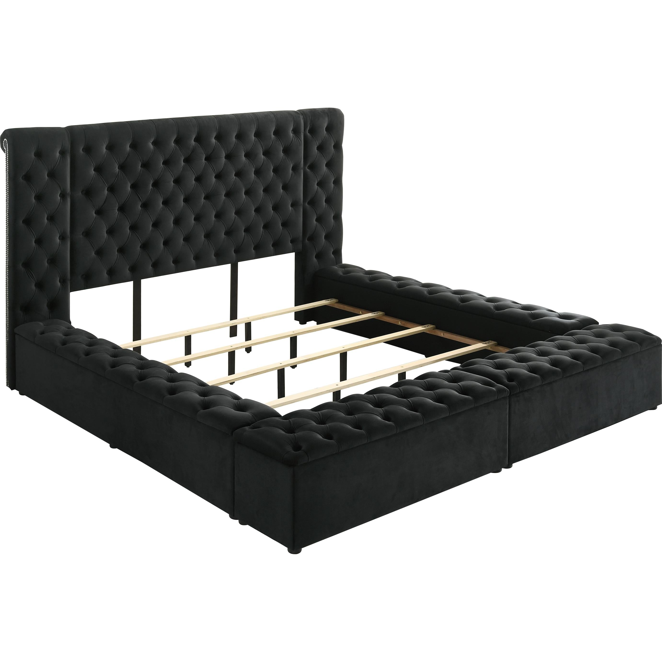 Crown Mark Liliana 5203BK-Q Queen Bed - Black - Image 3