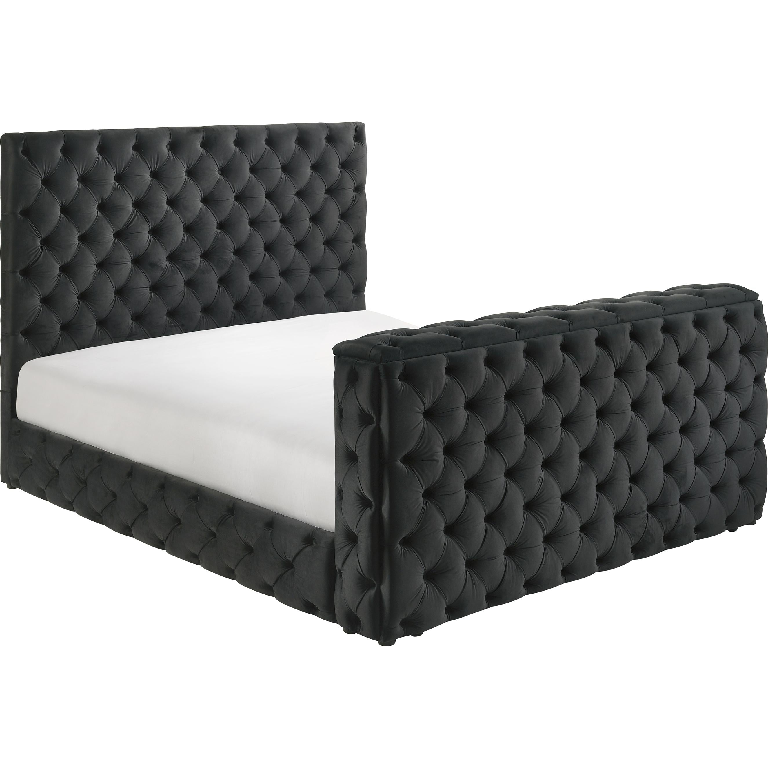 Crown Mark Josephine 5213BK-K King Bed with TV Lift - Image 1