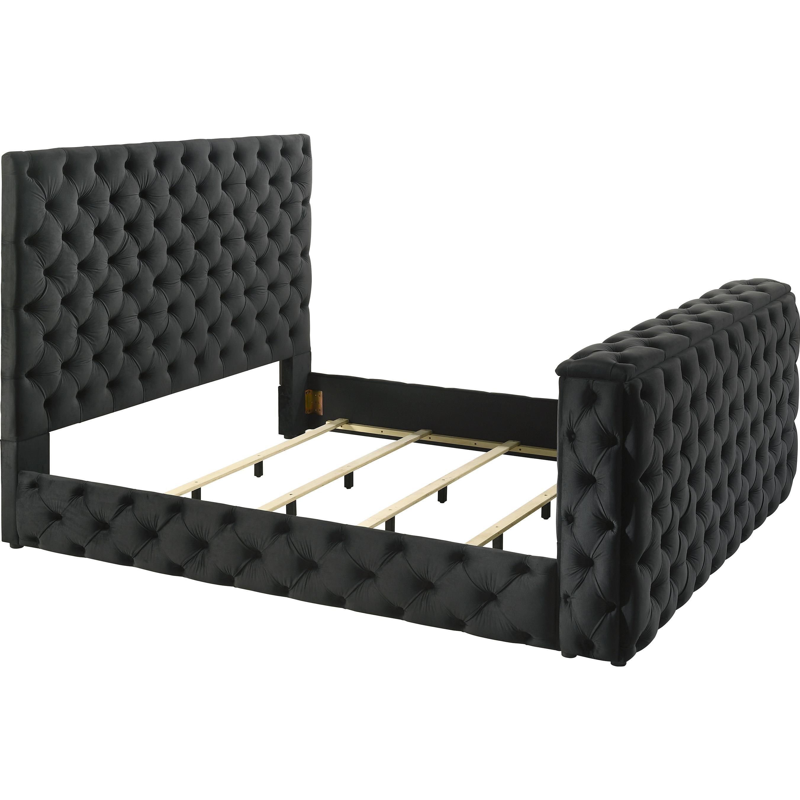 Crown Mark Josephine 5213BK-Q Queen Bed with TV Lift - Image 3