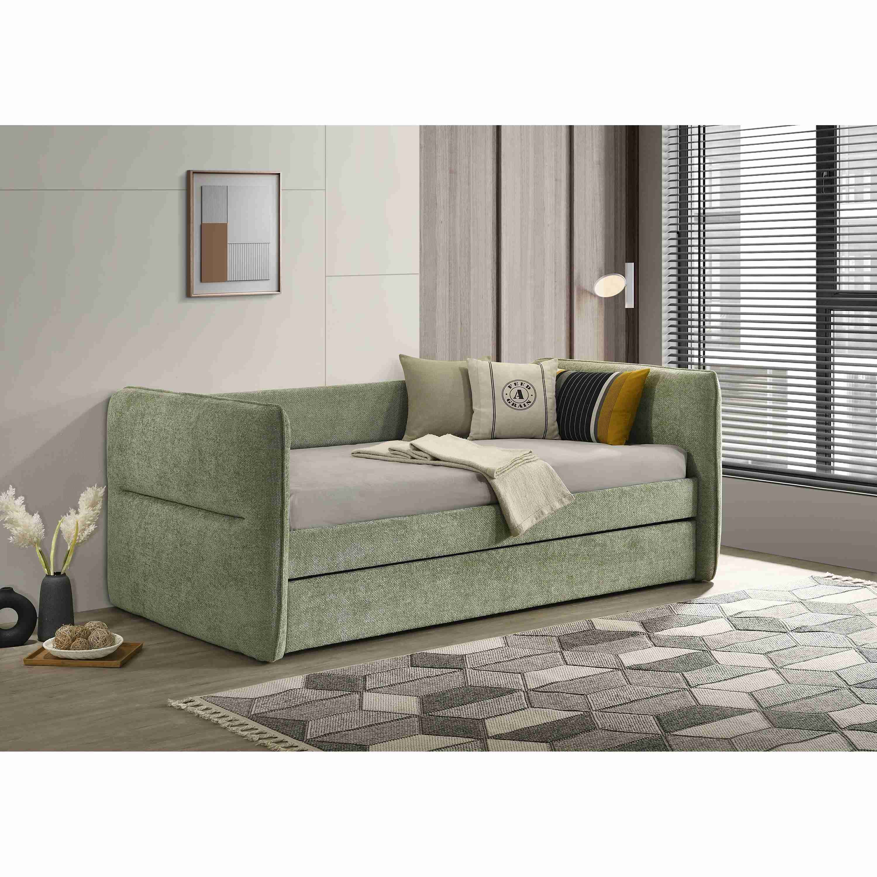 Crown Mark Philipa 5324GR Daybed – Green Tweed