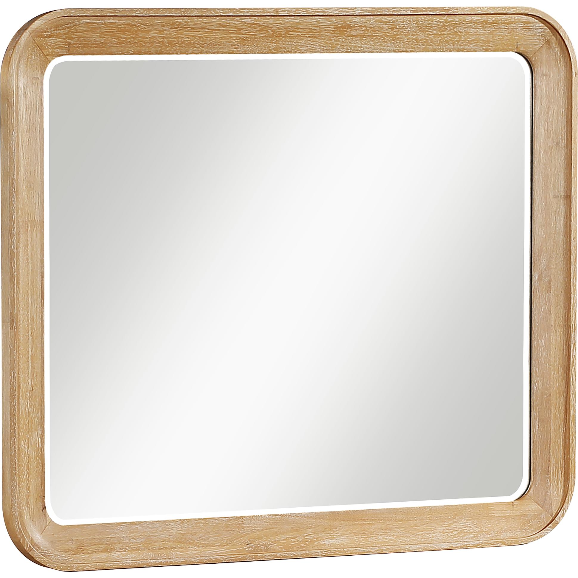Crown Mark Westcott B1500-11 Dresser Mirror - Cerused Natural - Image 1