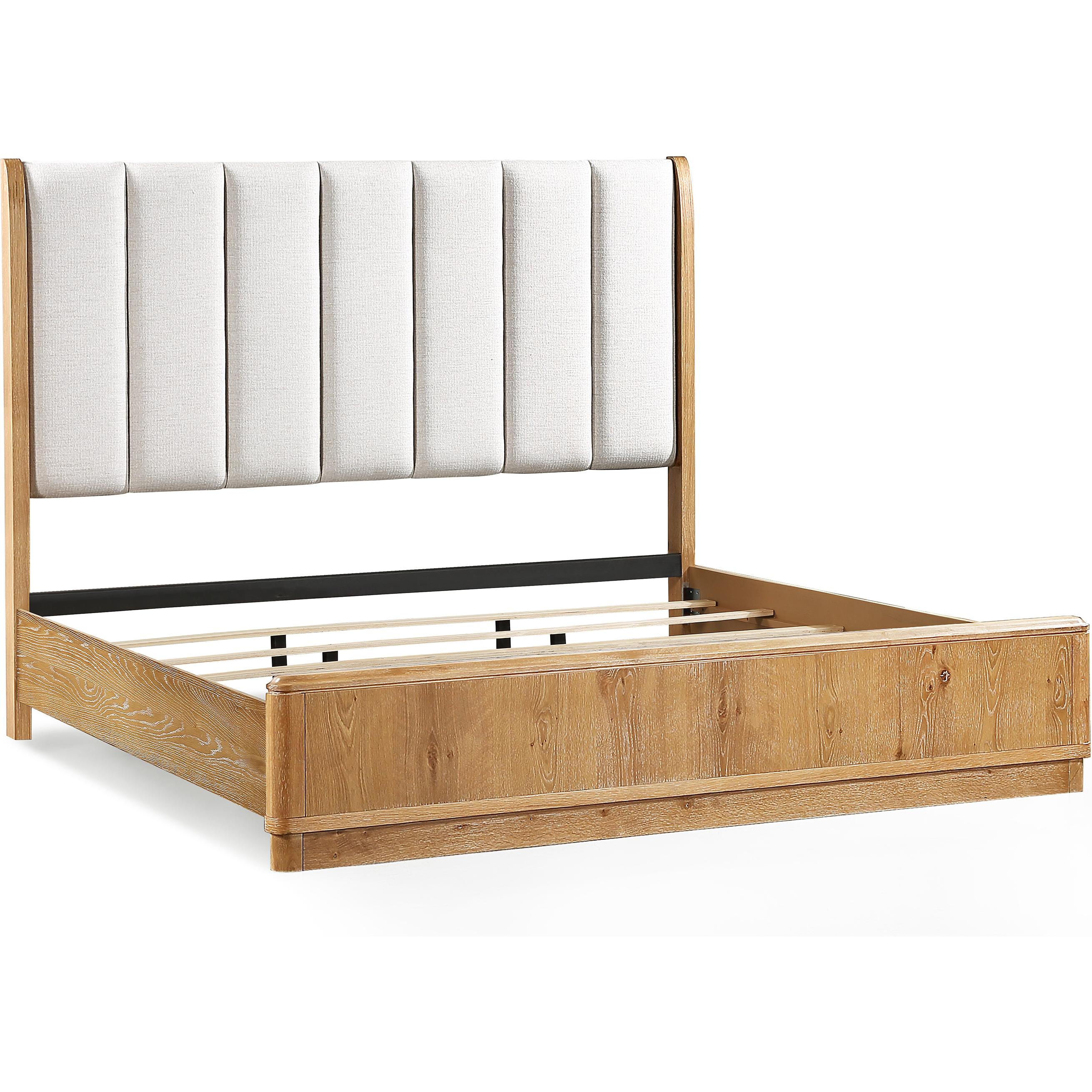 Crown Mark Westcott B1500-Q Queen Bed - Cerused Natural - Image 2